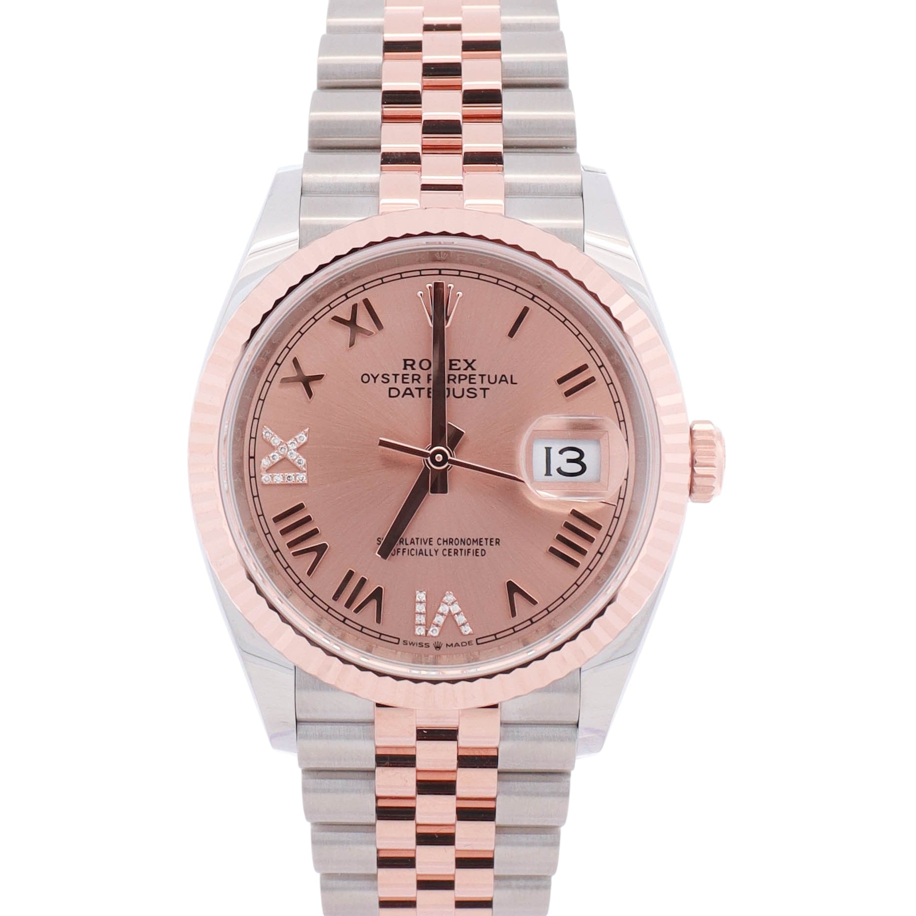 Rolex Datejust 36mm Pink Dial Watch Ref# 126231