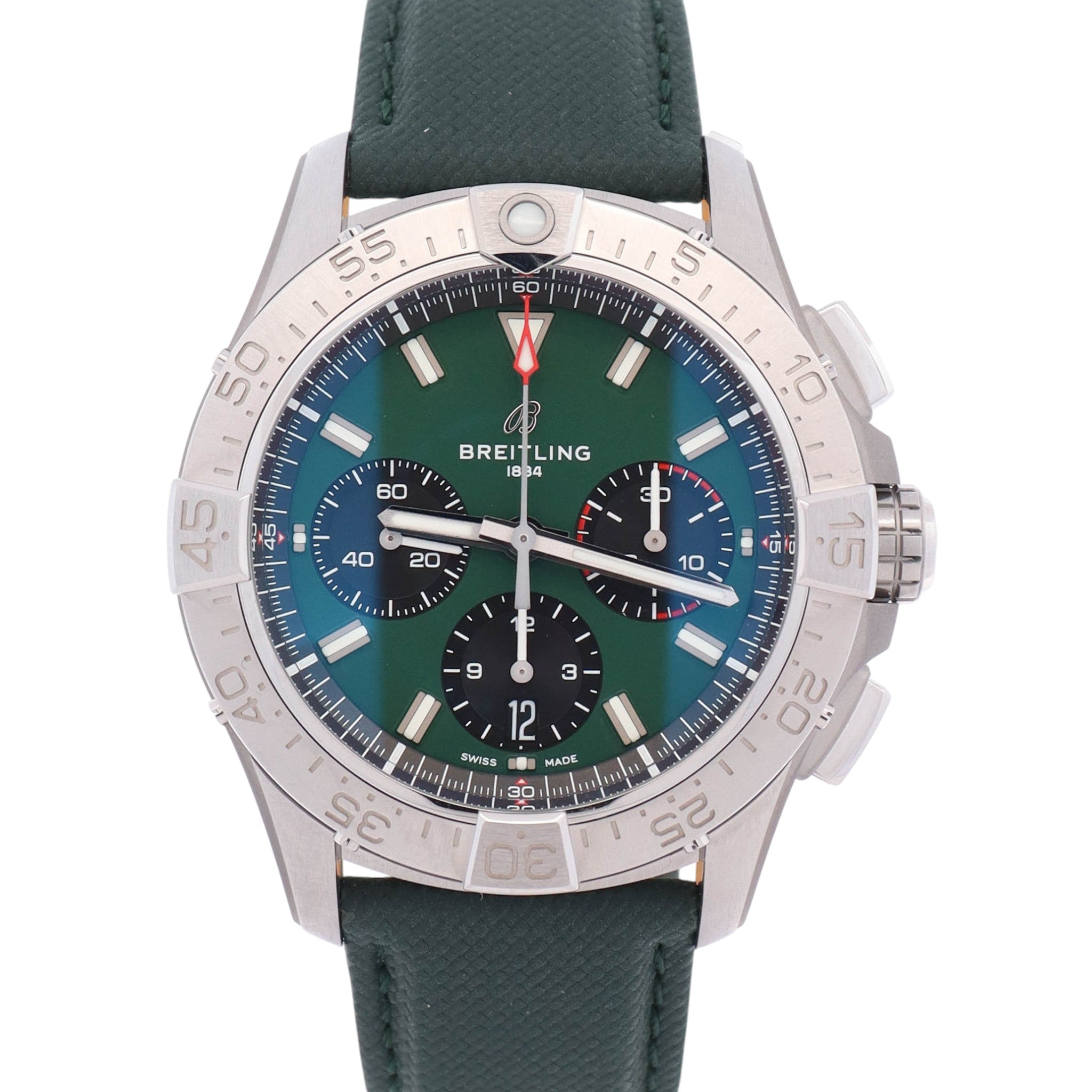 Breitling Avenger 42mm Green Dial Watch Ref# AB0146