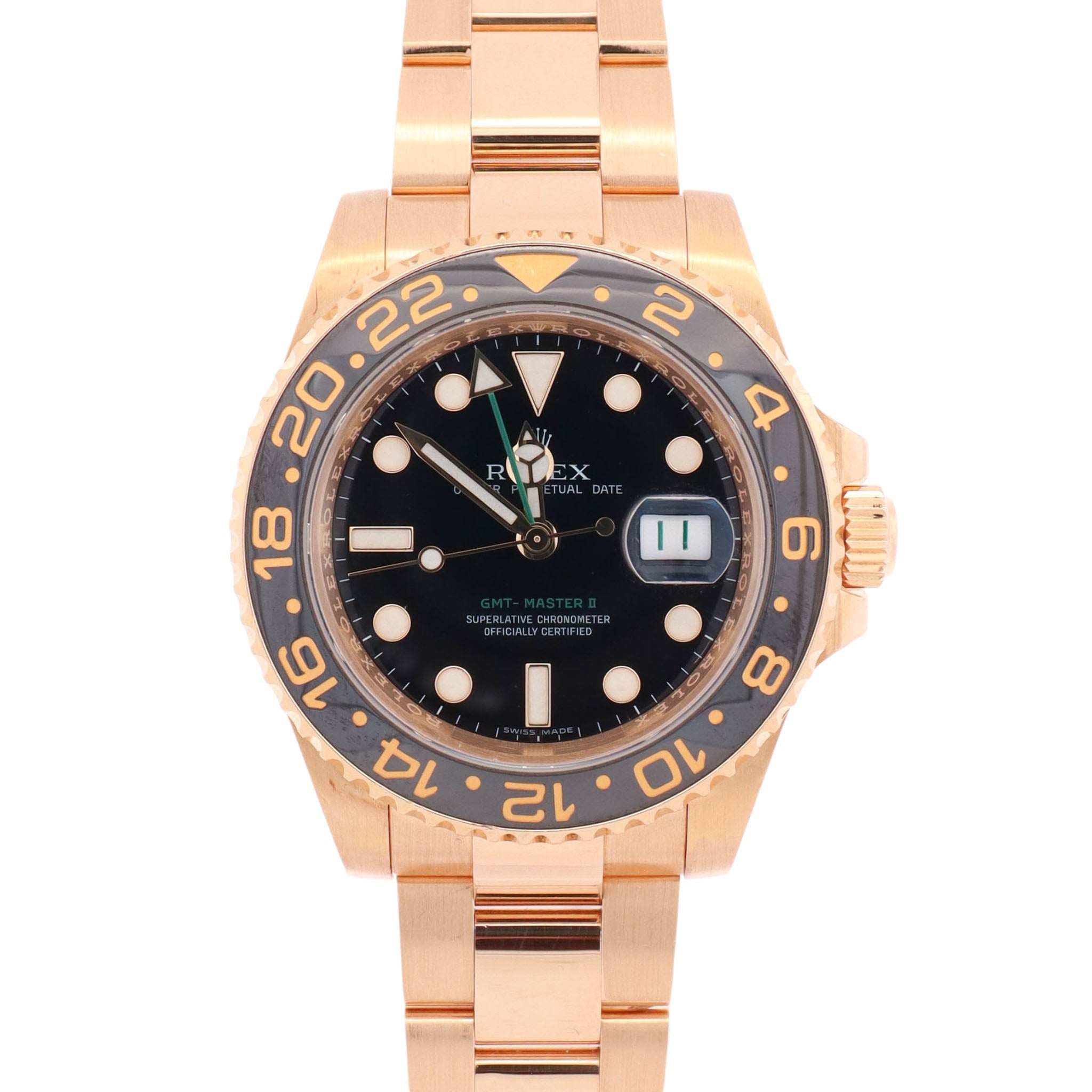 Rolex GMT Master II 40mm Black Dial Watch Ref# 116718LN