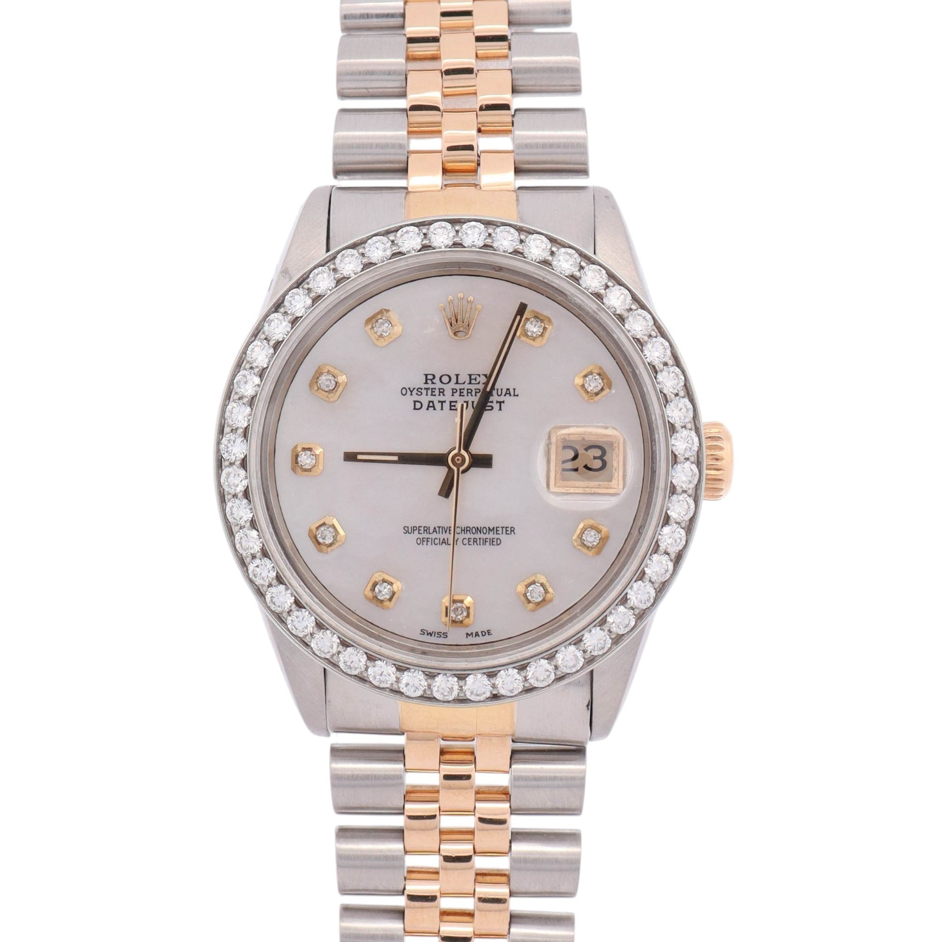 Rolex Datejust 36mm MOP Dial Watch Ref# 16233