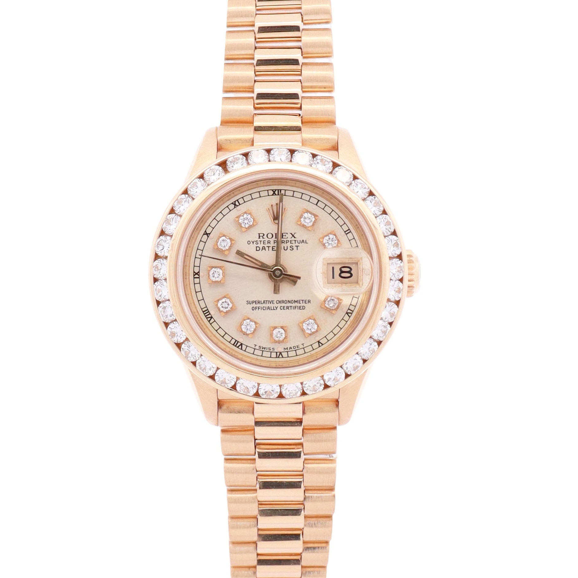Rolex Datejust 26mm Champagne Dial Watch Ref# 69178