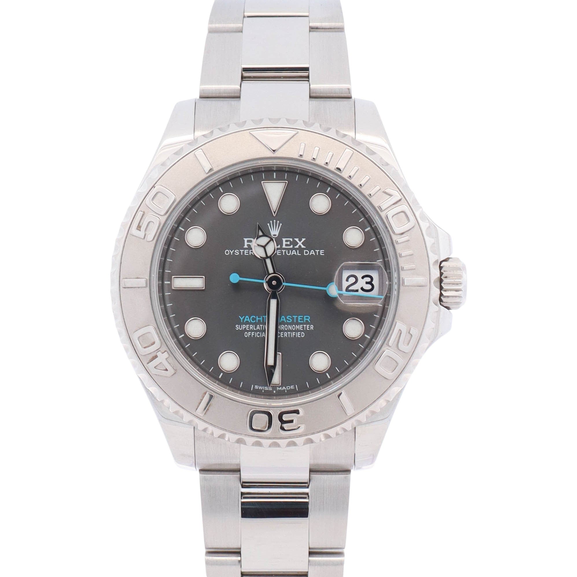 Rolex Yacht-Master 37mm Rhodium Dial Watch Ref# 268622