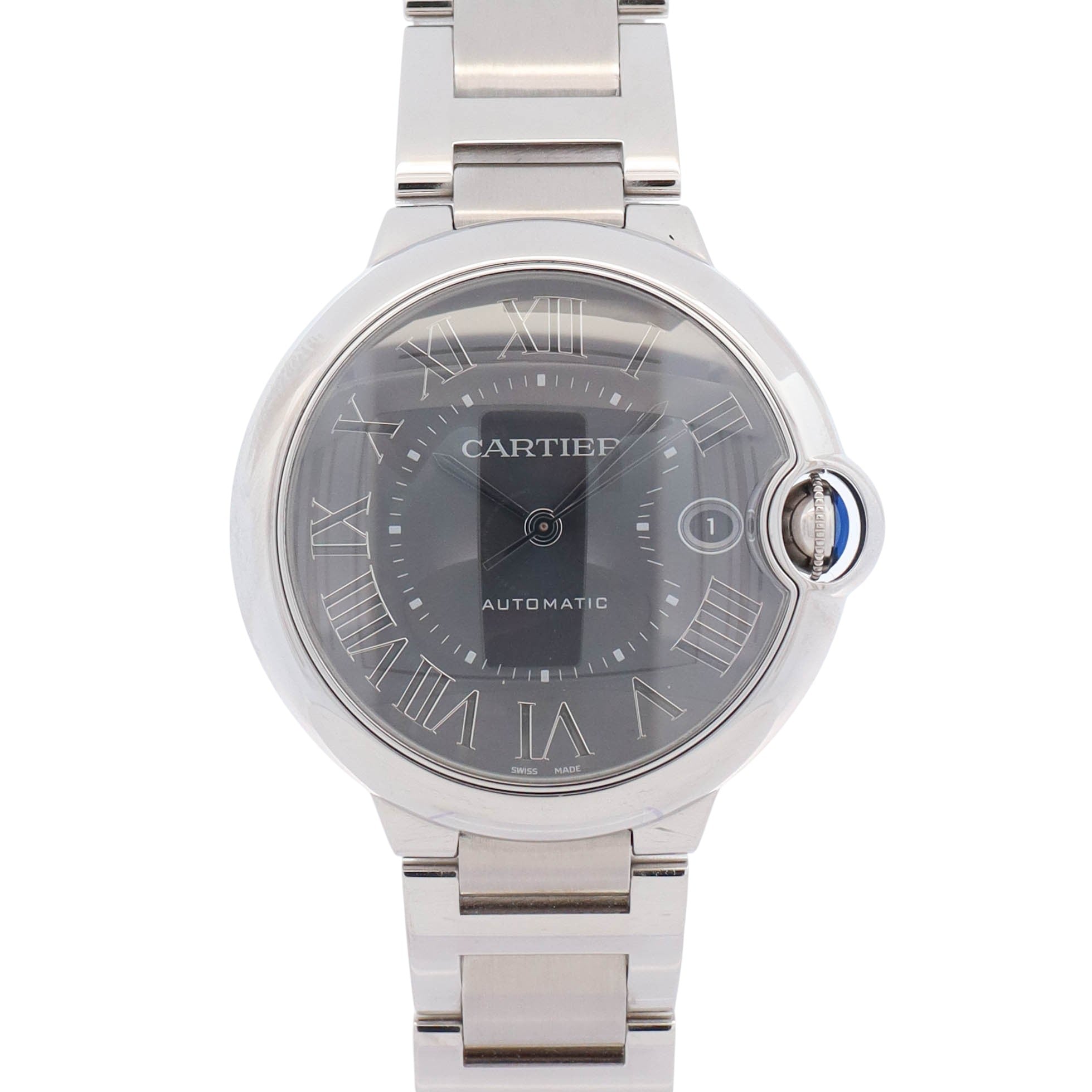 Cartier Ballon Bleu 40mm Grey Dial Watch Ref# WSBB0060