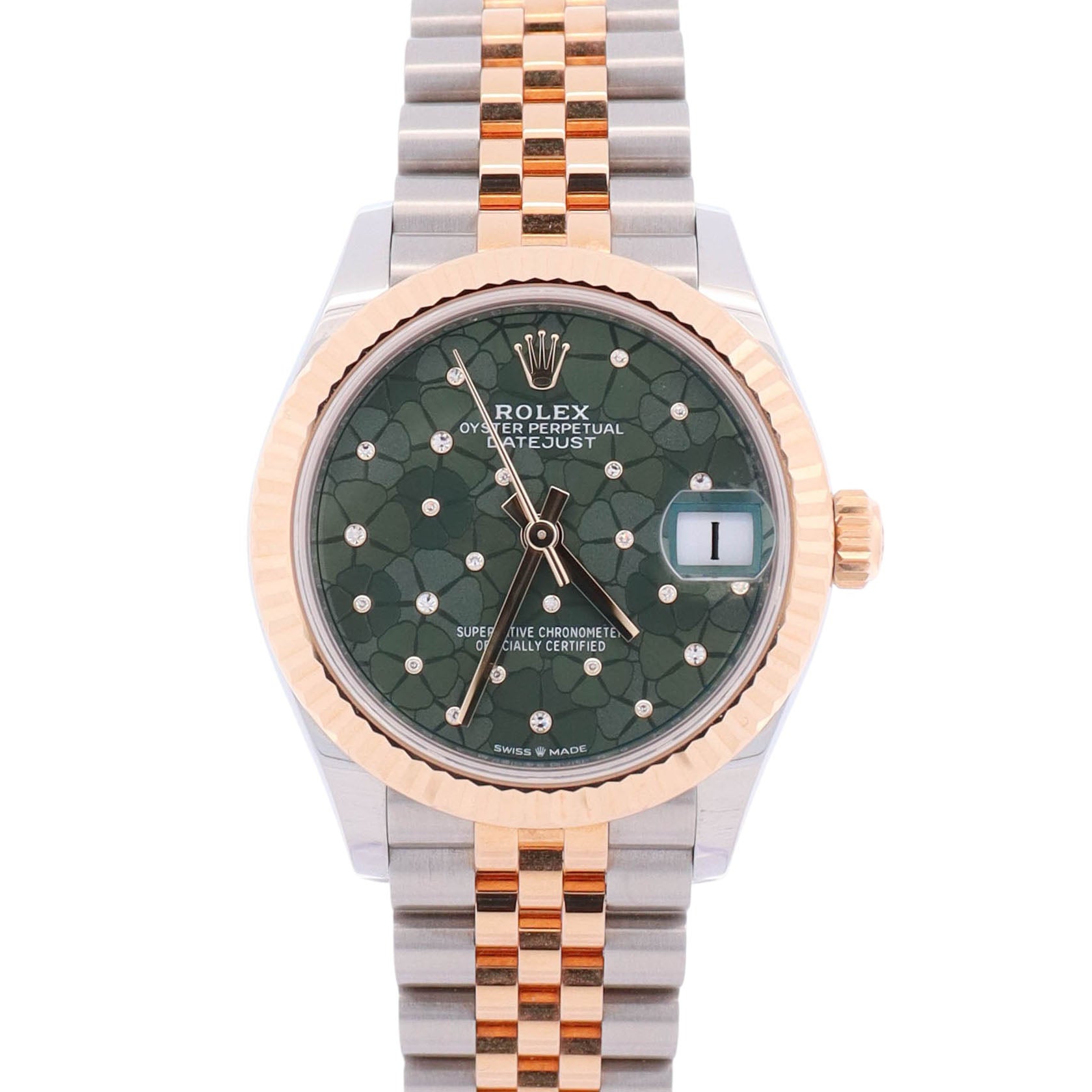 Rolex Datejust 31mm Green Dial Watch Ref# 278273