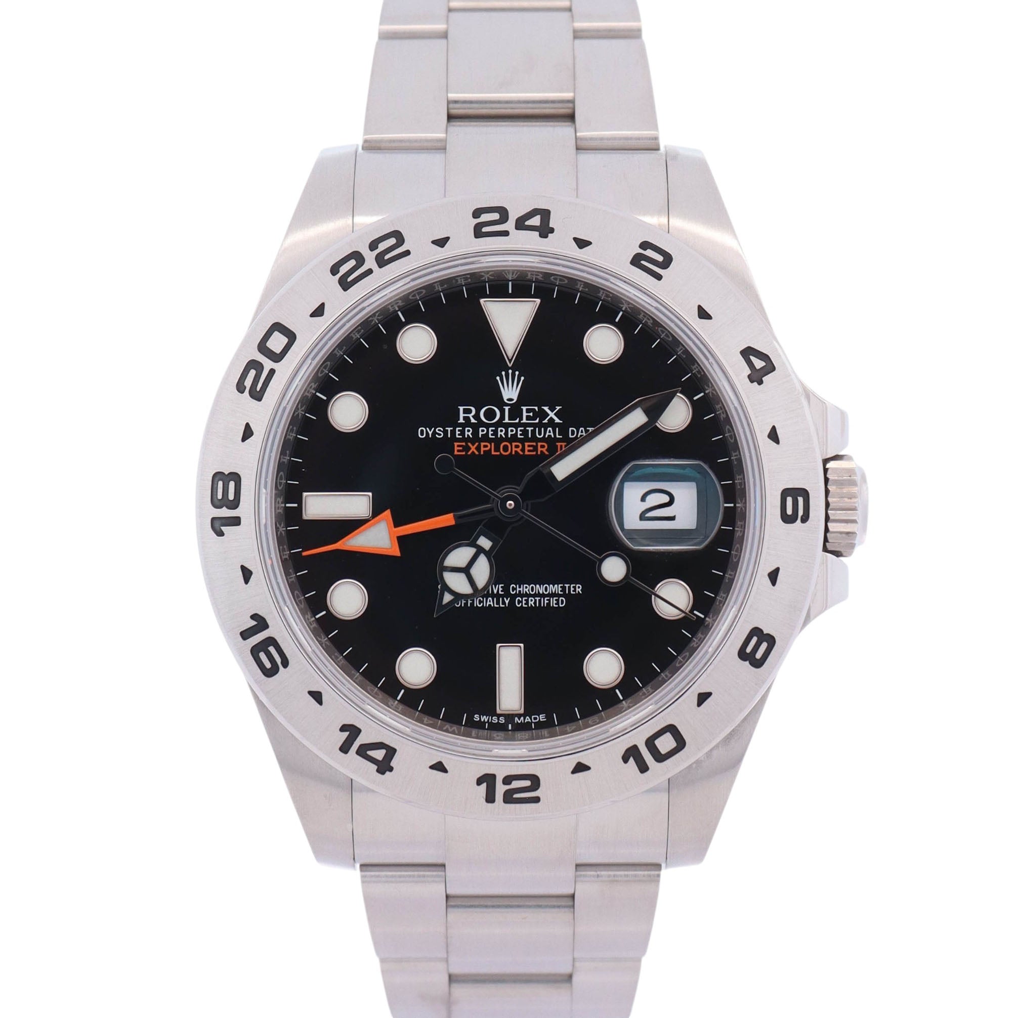 Rolex Explorer II 42mm Black Dial Watch Ref# 216570