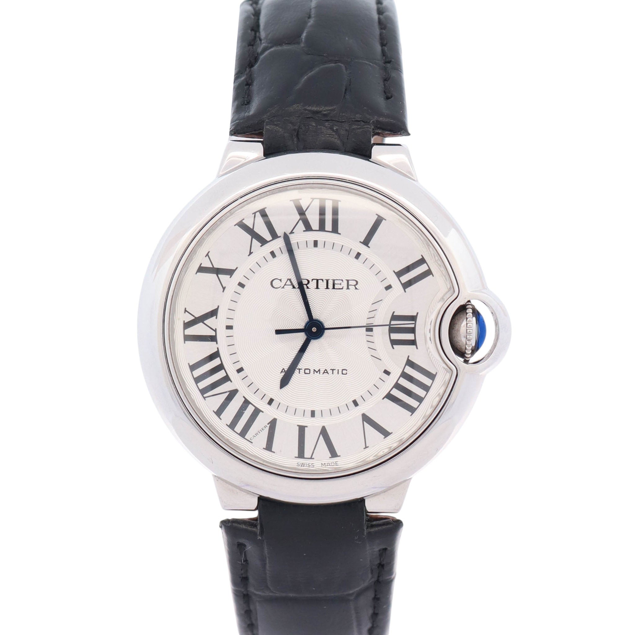Cartier Ballon Bleu 36mm Silver Dial Watch Ref# WSBB0028