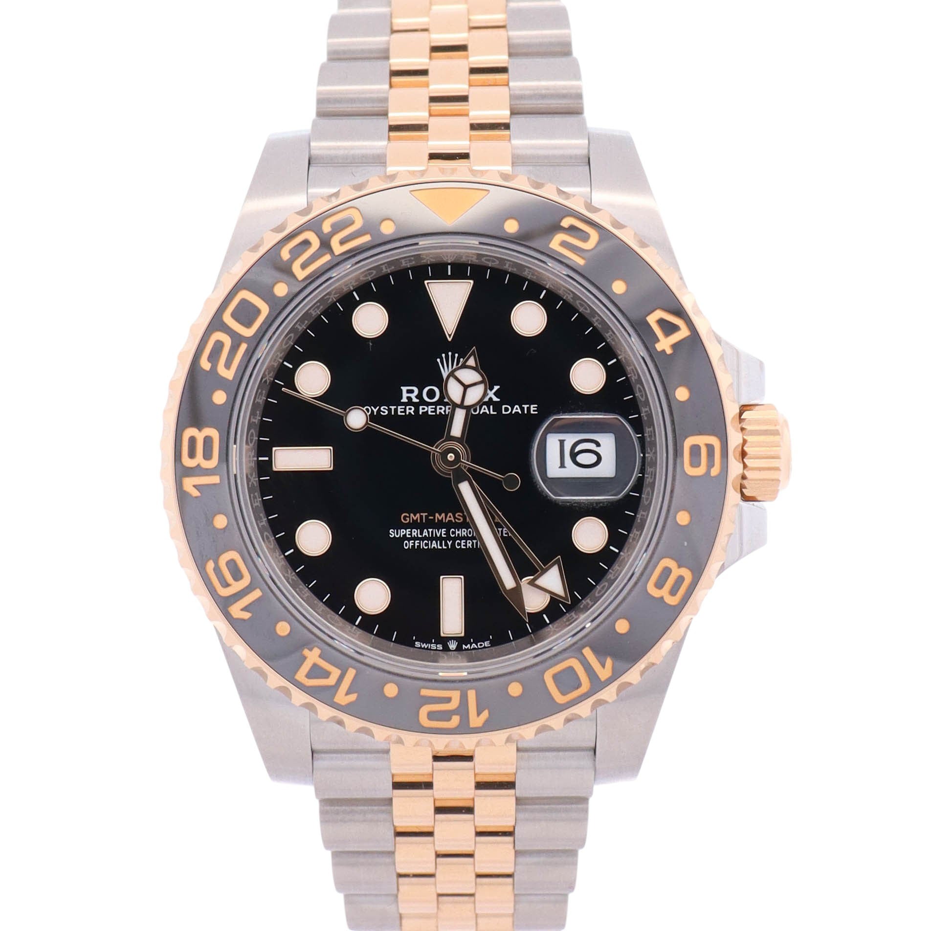 Rolex GMT-Master II 40mm Black Dial Watch Ref# 126713GRNR
