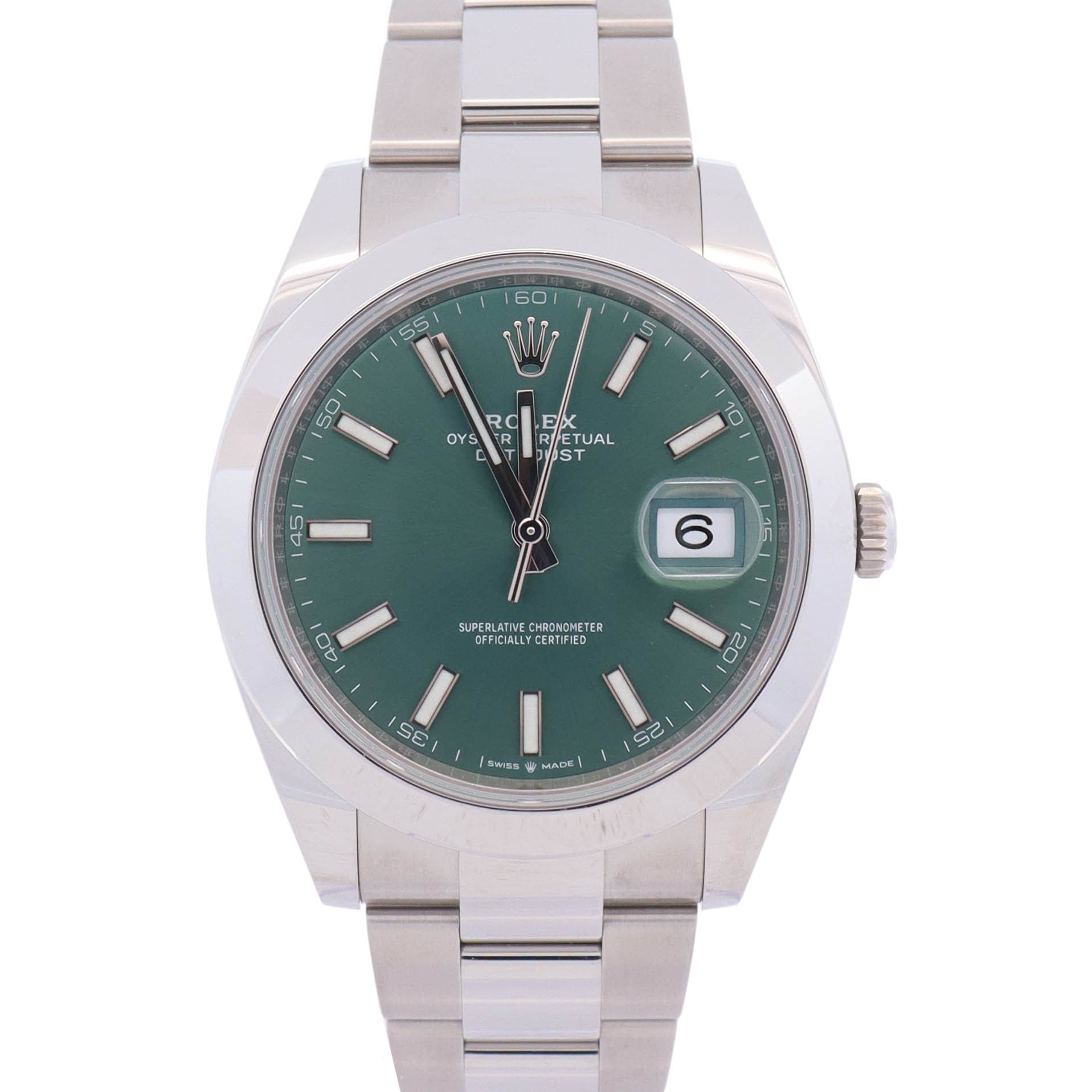 Rolex Datejust 41mm Green Dial Watch Ref# 126300