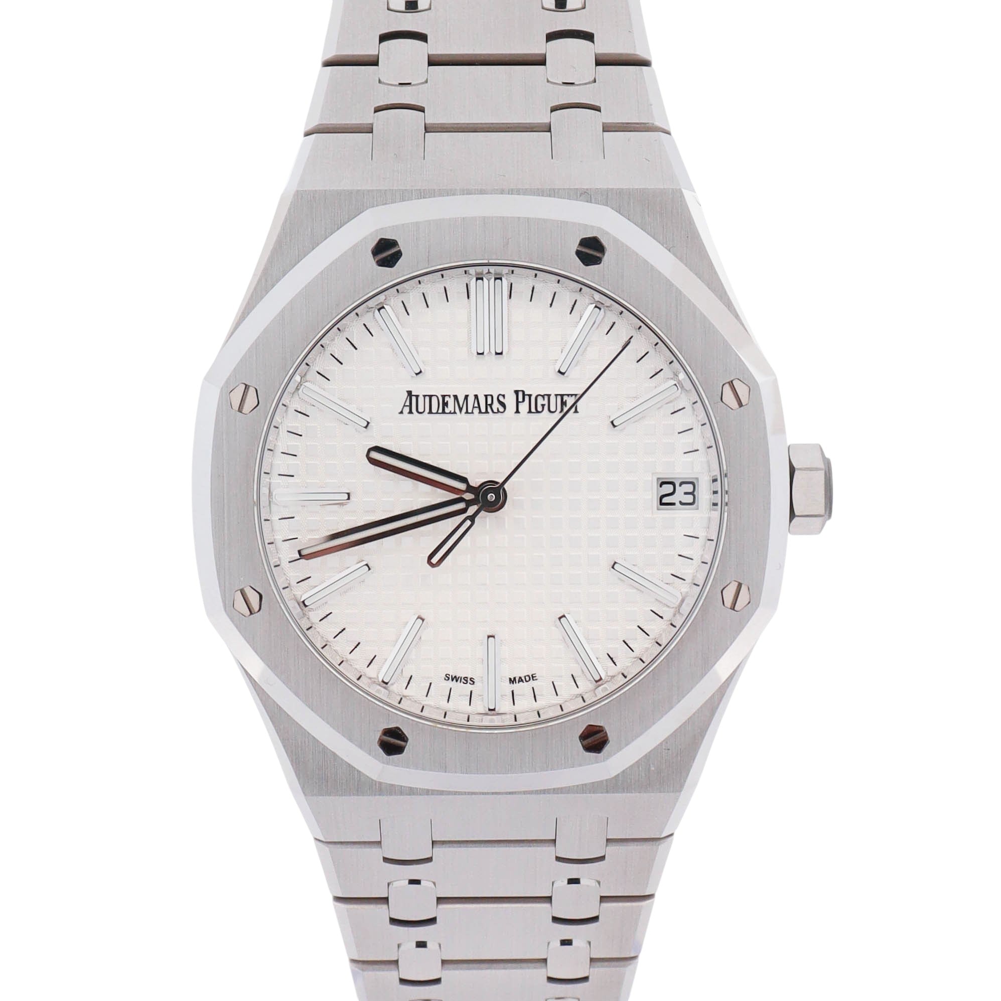 Audemars Piguet Royal Oak 41mm White Dial Watch Ref# 15510ST.OO.1320ST.08
