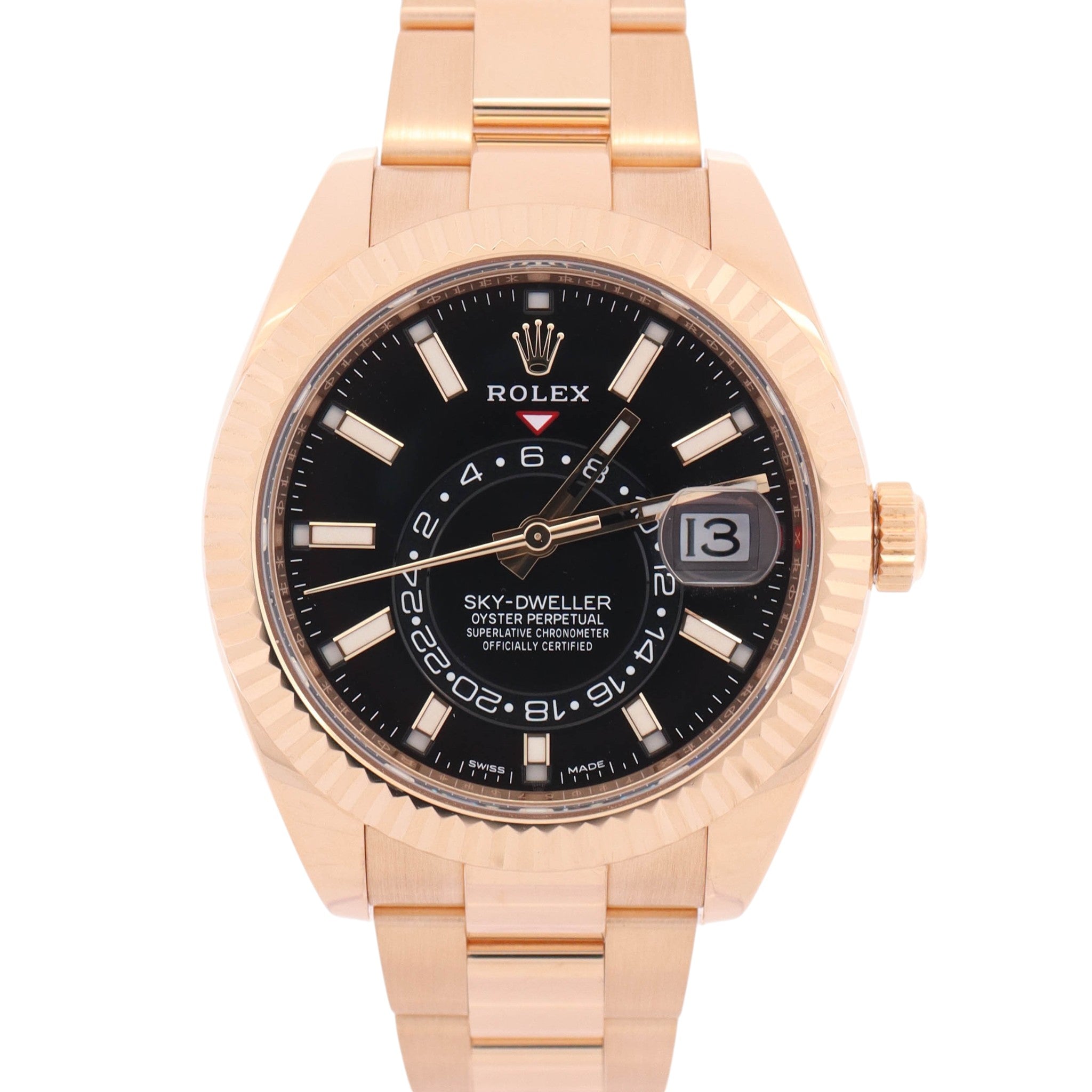 Rolex Sky-Dweller 42mm Black Dial Watch Ref: 326938 – Happy Jewelers