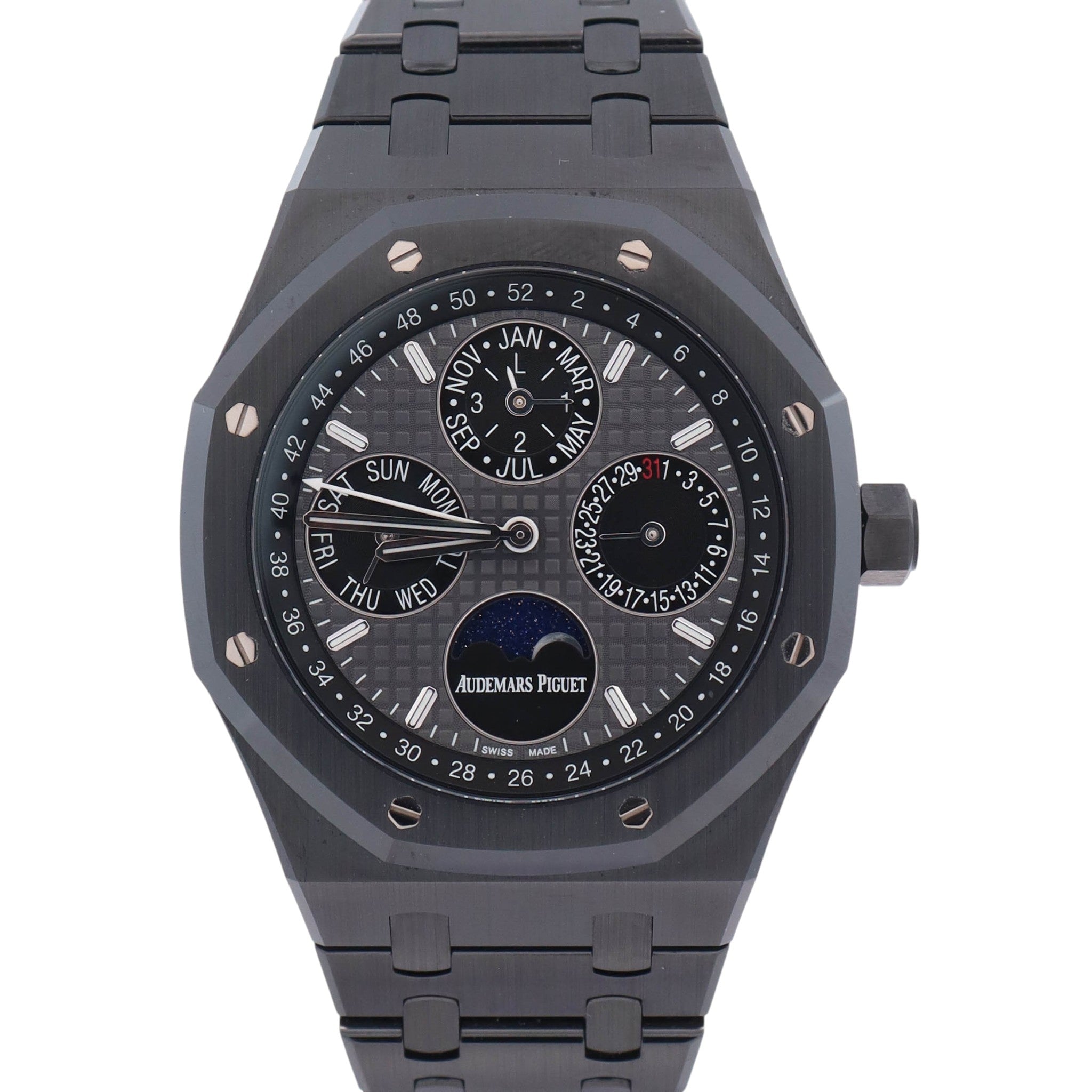Audemars Piguet Royal Oak Perpetual Calendar 41mm Black Dial Watch Ref# 26579CE.OO1225CE.01