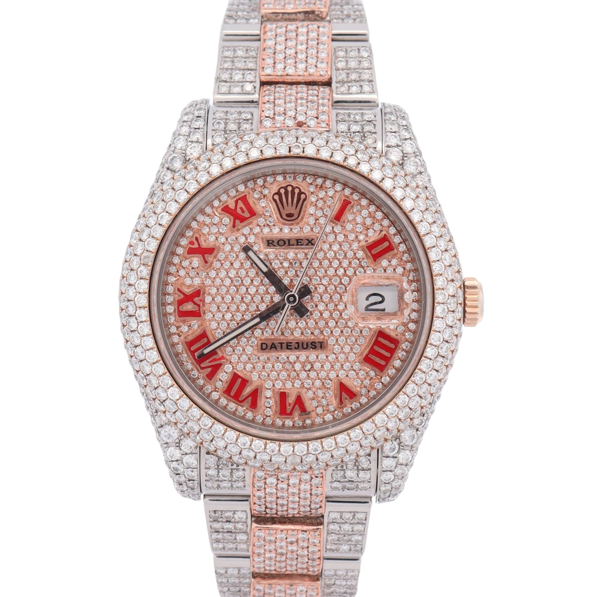 Rolex Datejust 41mm Pave Dial Watch Ref# 116300