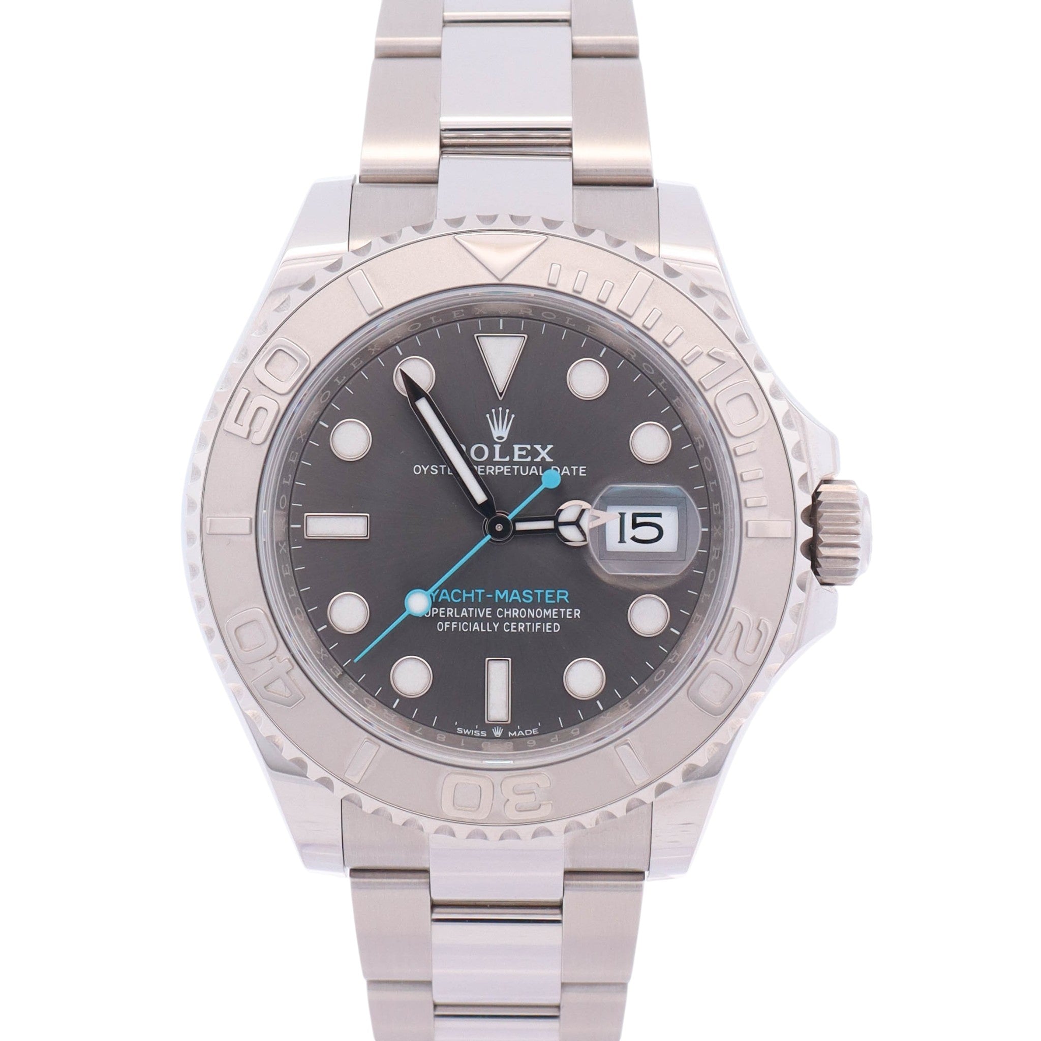 Rolex Yacht-Master 40mm Rhodium Dial Watch Ref# 126622