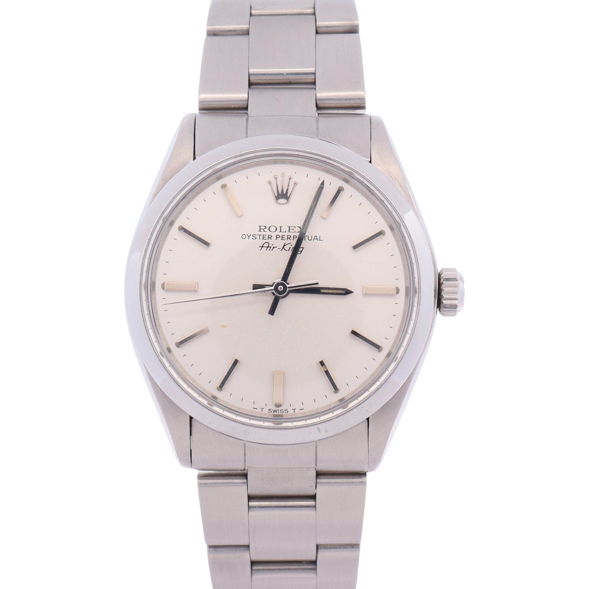 Rolex Air-King 34mm Silver Dial Watch Ref# 5500