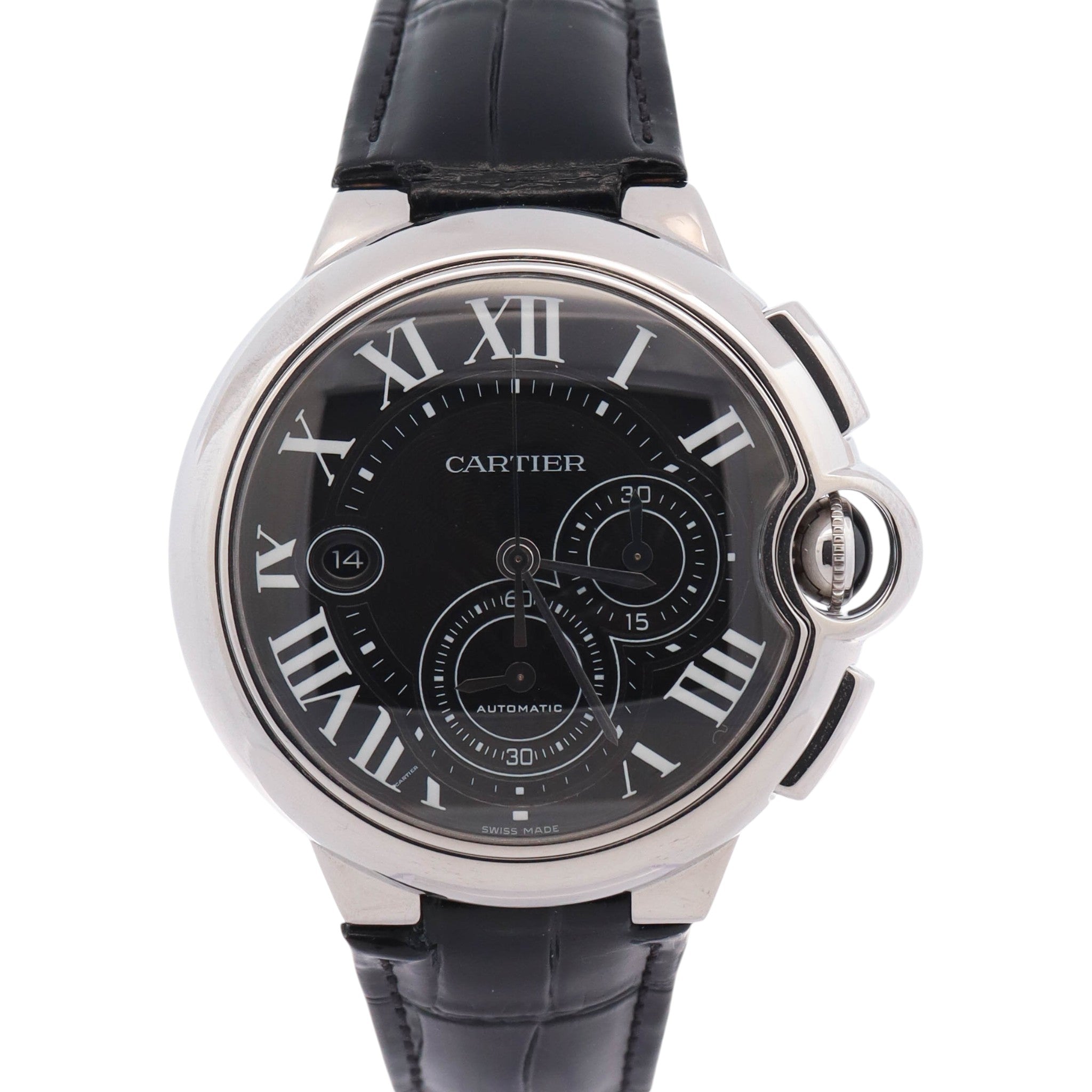 Cartier Ballon Bleu 44mm Grey Dial Watch Ref# W6920052