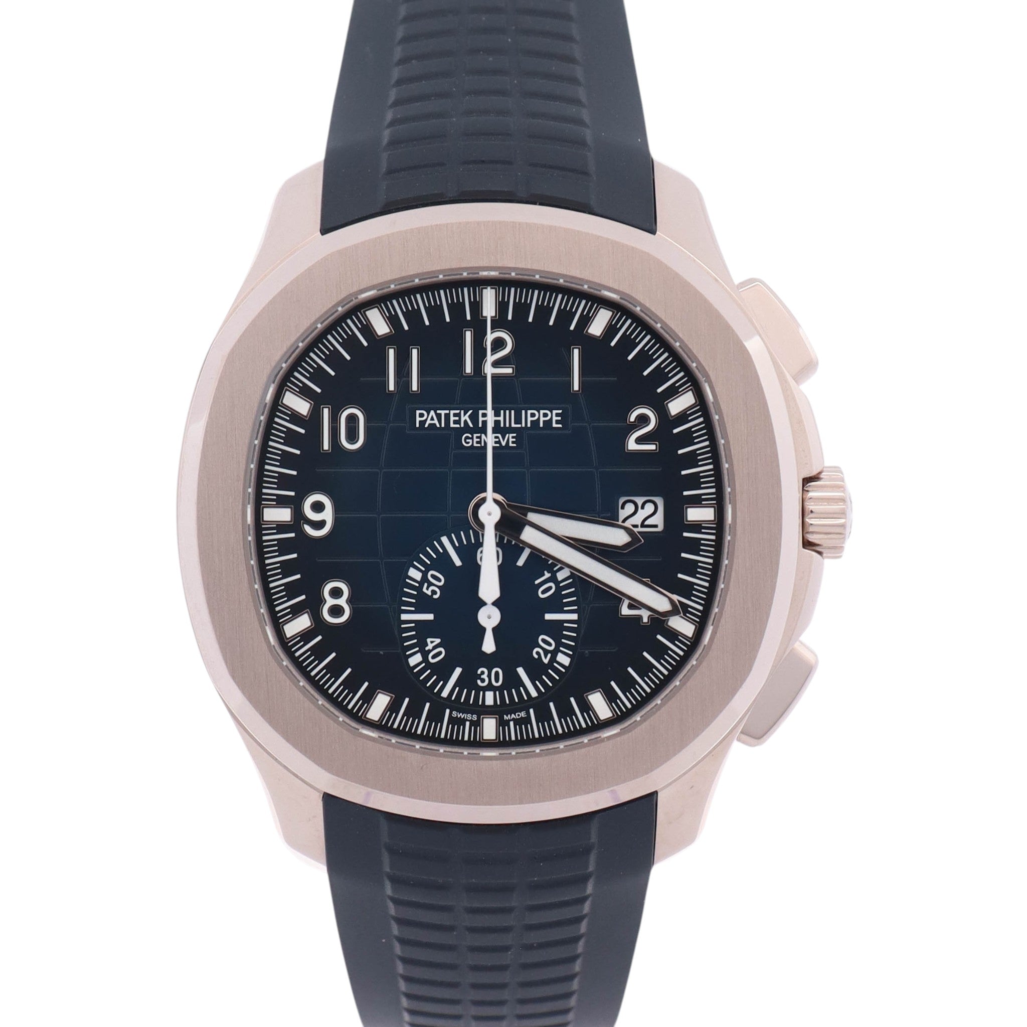 Patek Philippe Aquanaut 42mm Blue Dial Watch Ref# 5968G-001