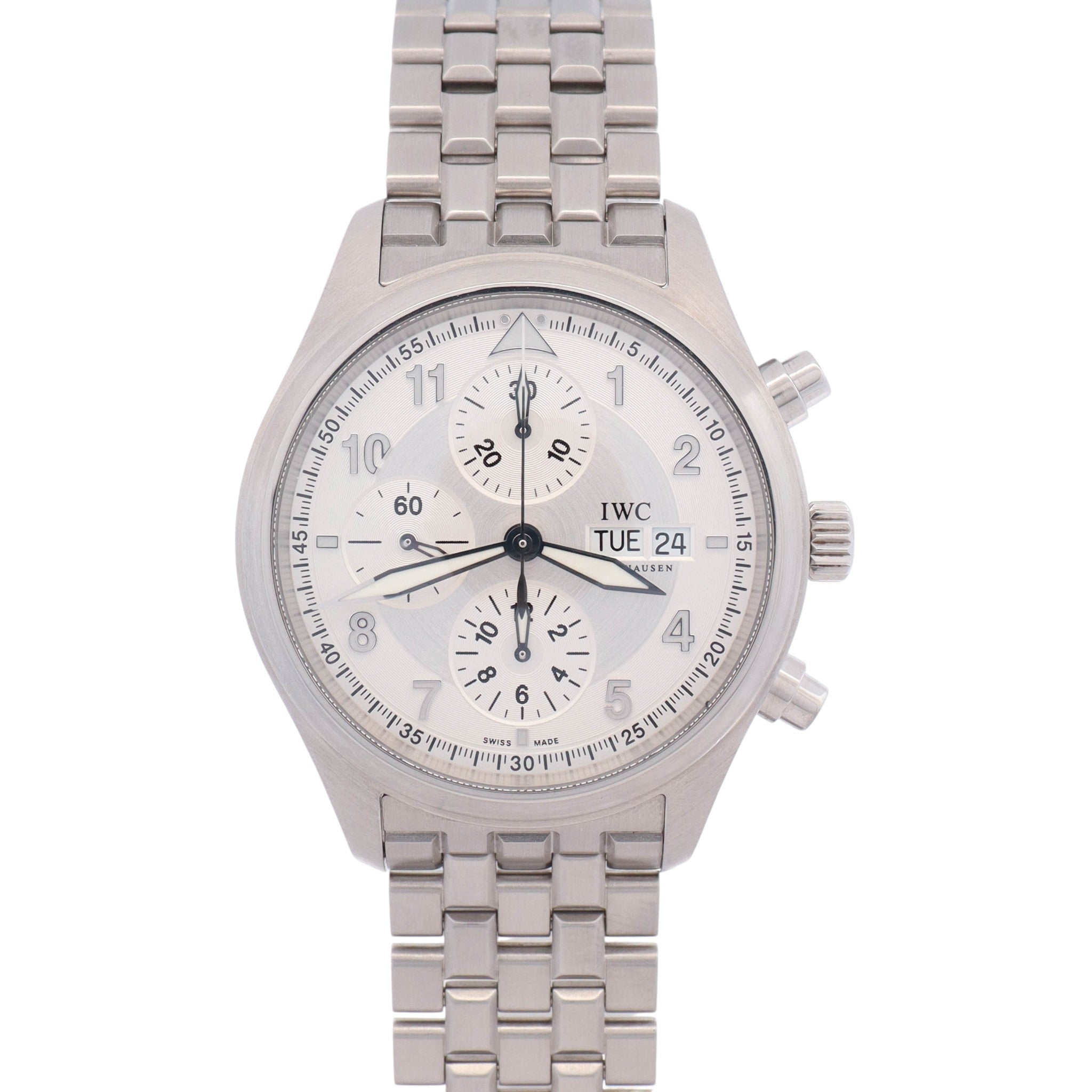 IWC Pilots Spitfire 42mm Silver Dial Watch Ref# IW371702