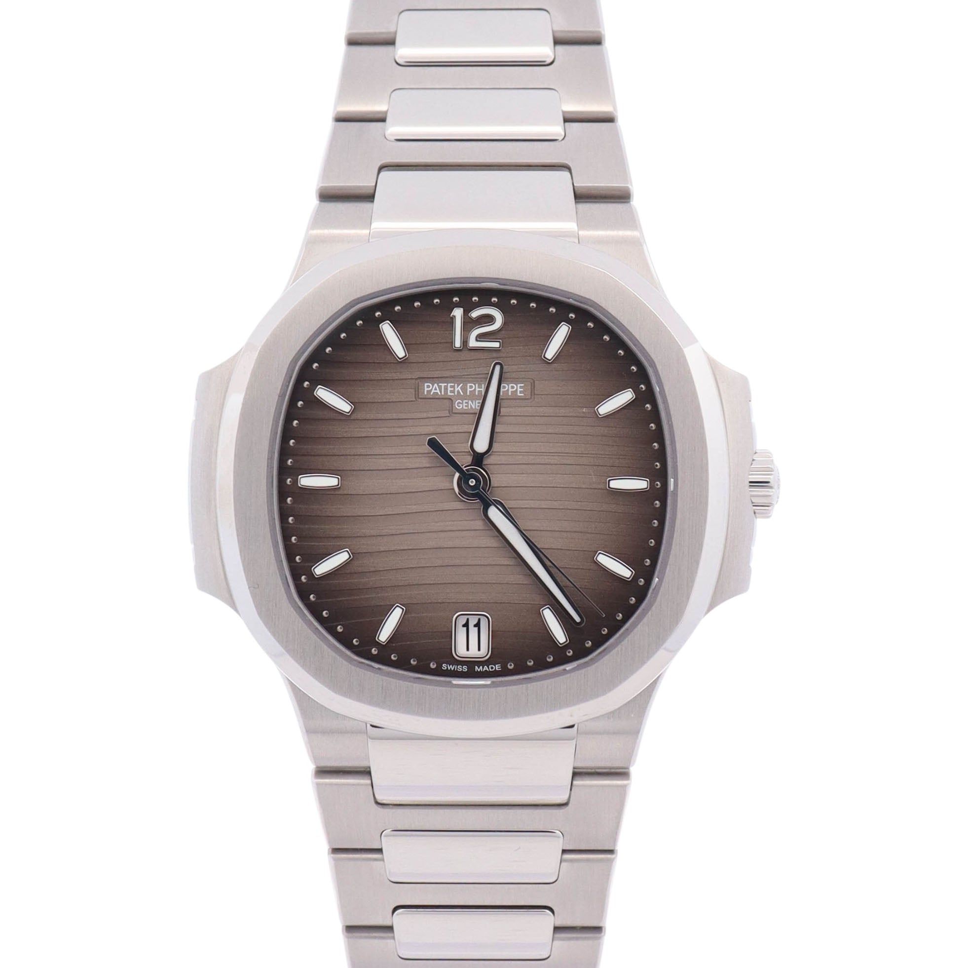 Patek Philippe Nautilus 35.20mm Grey Dial Watch Ref# 7118/1A-011