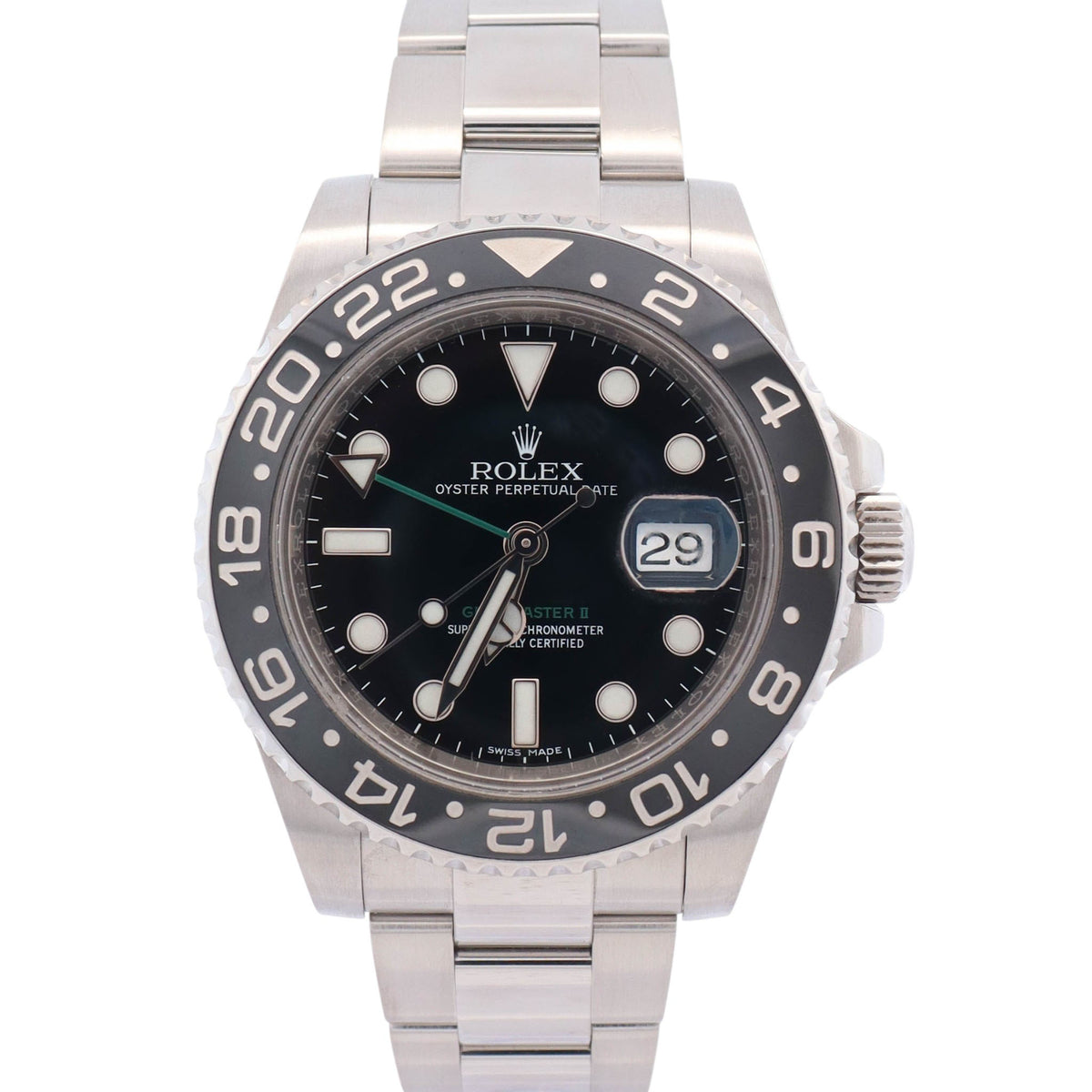 Rolex GMT-Master II 40mm Black Dial Watch Ref# 116710LN