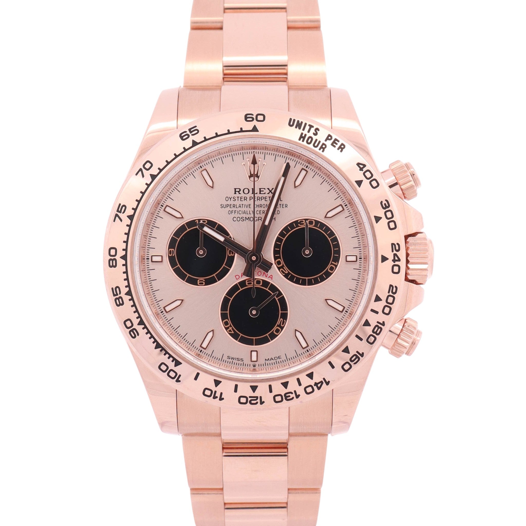 Rolex Daytona 40mm Sundust Pink Dial Watch Ref# 126505
