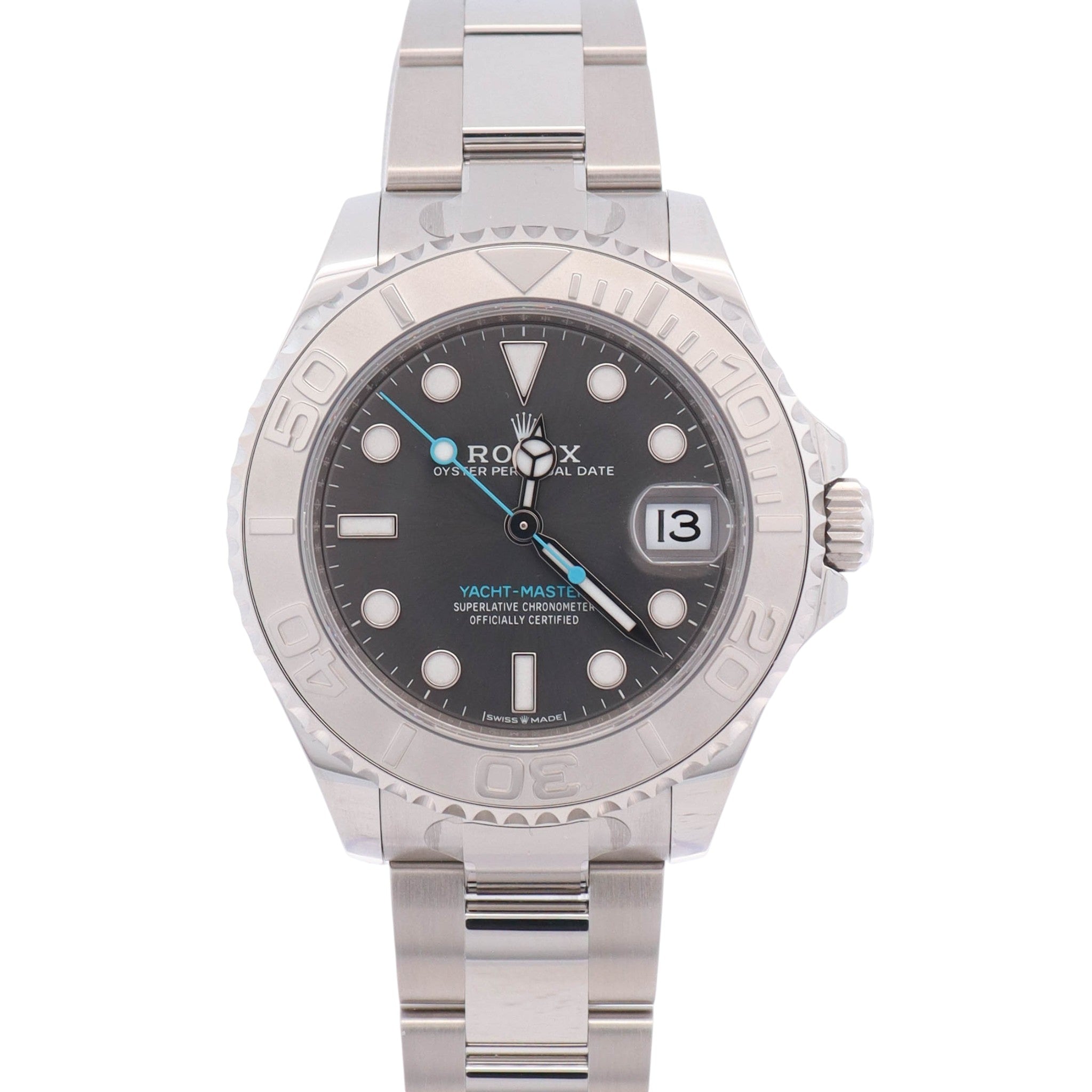 Rolex Yacht-Master 37mm Rhodium Dial Watch Ref# 268622