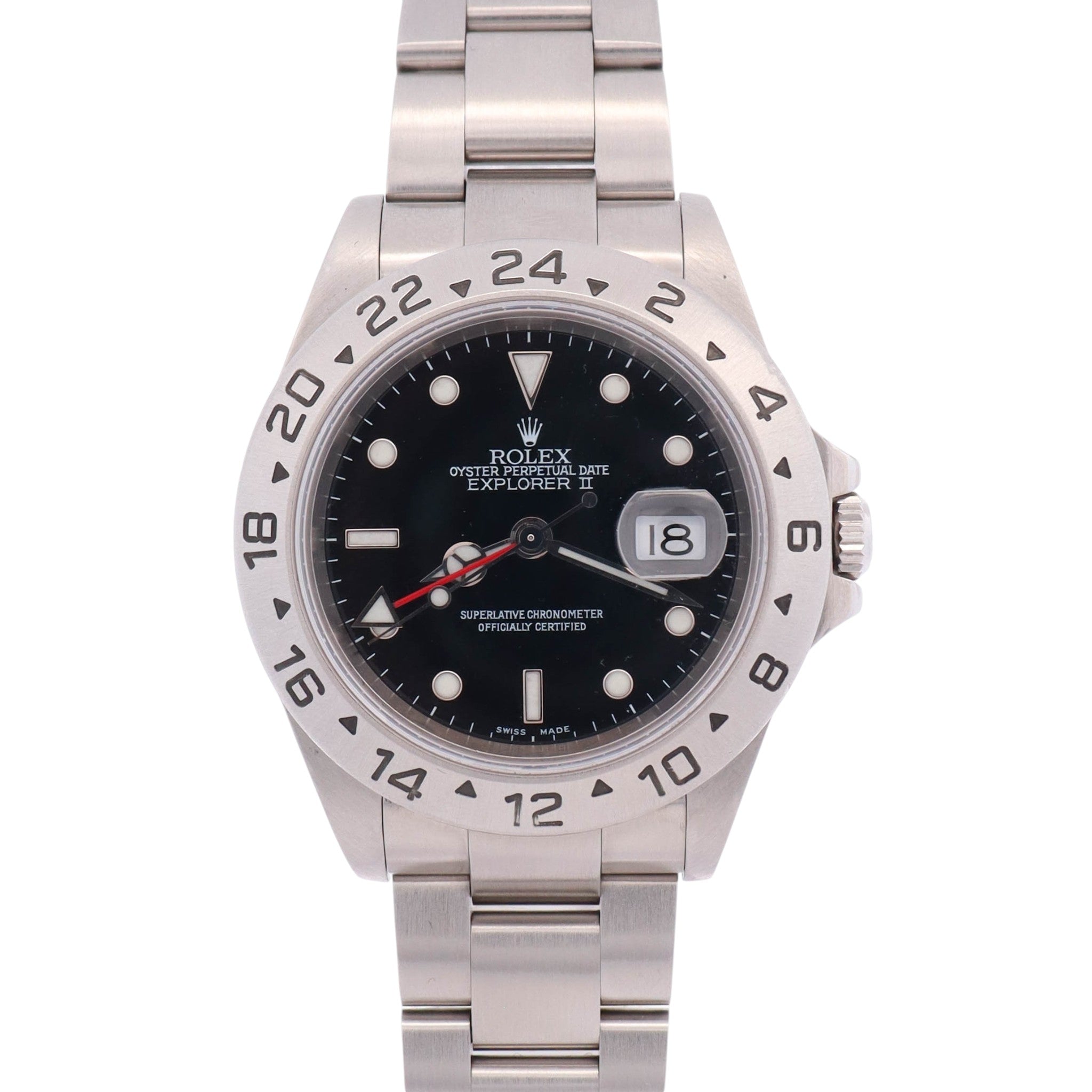 Rolex Explorer II 40mm Black Dial Watch Ref# 16570