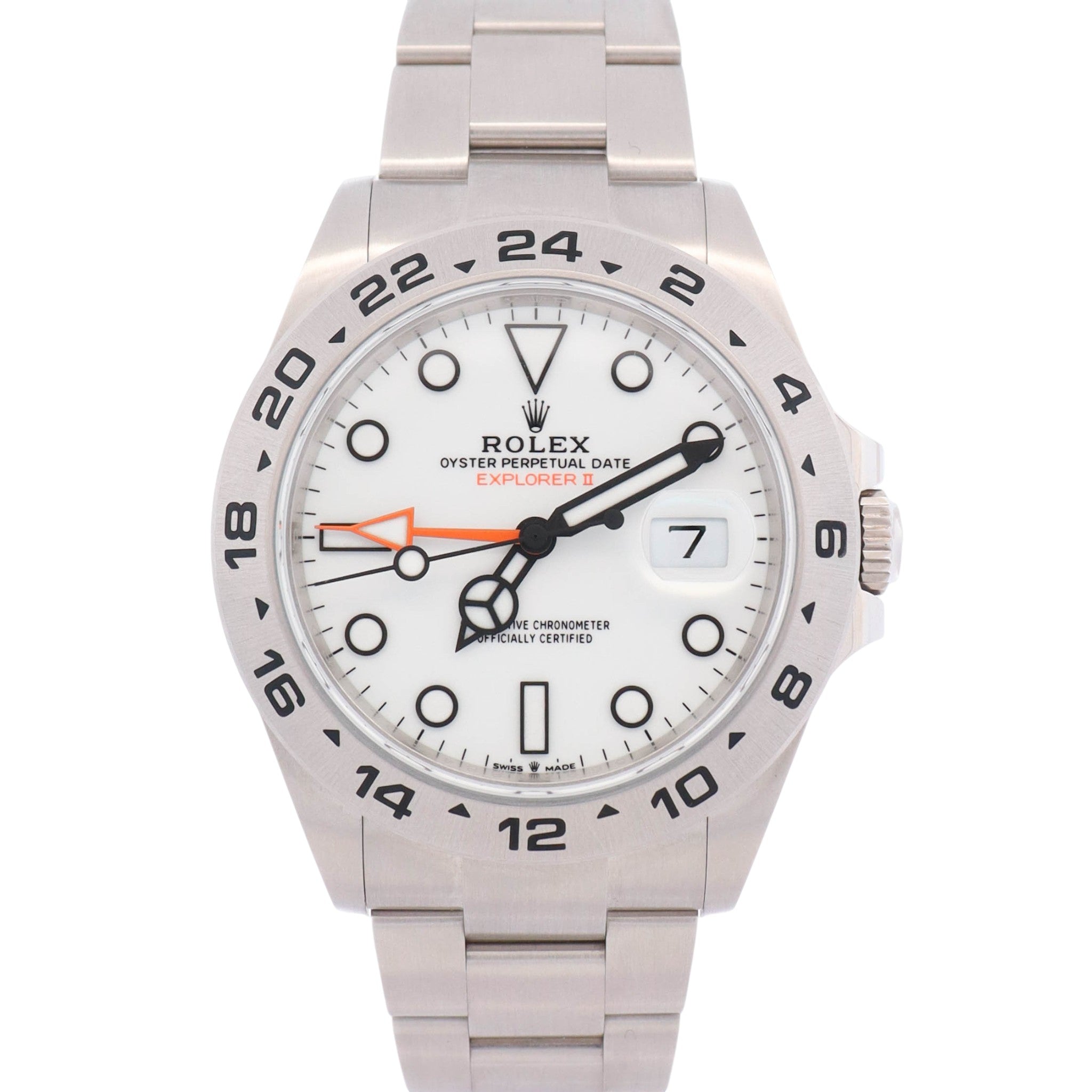Rolex Explorer II 42mm White Dial Watch Ref# 226570