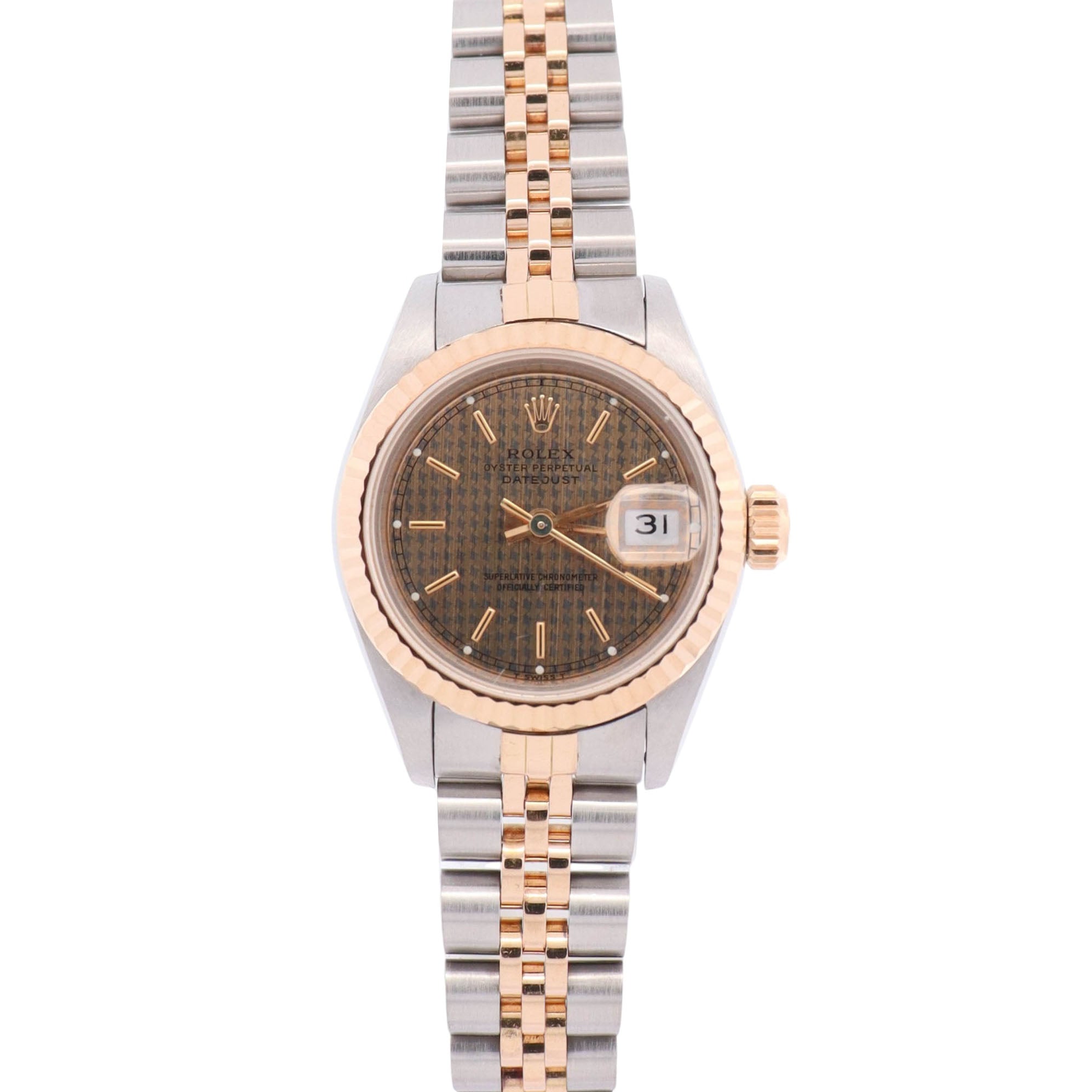 Rolex Datejust 26mm Champagne Dial Watch Ref# 69173