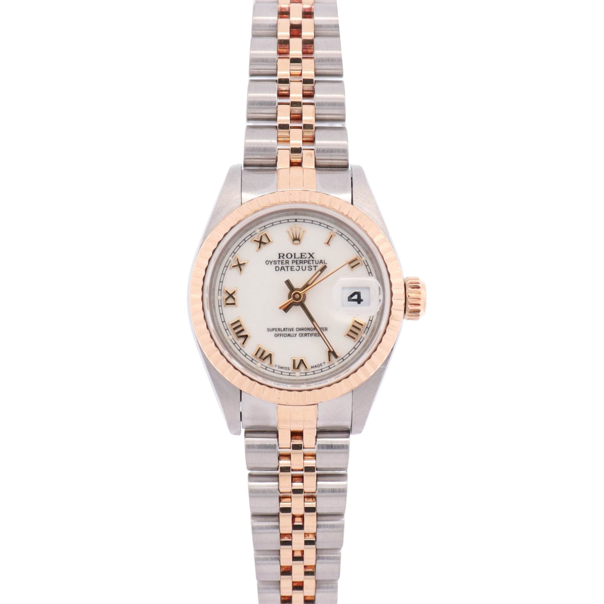 Rolex Datejust 26mm White Dial Watch Ref# 69173