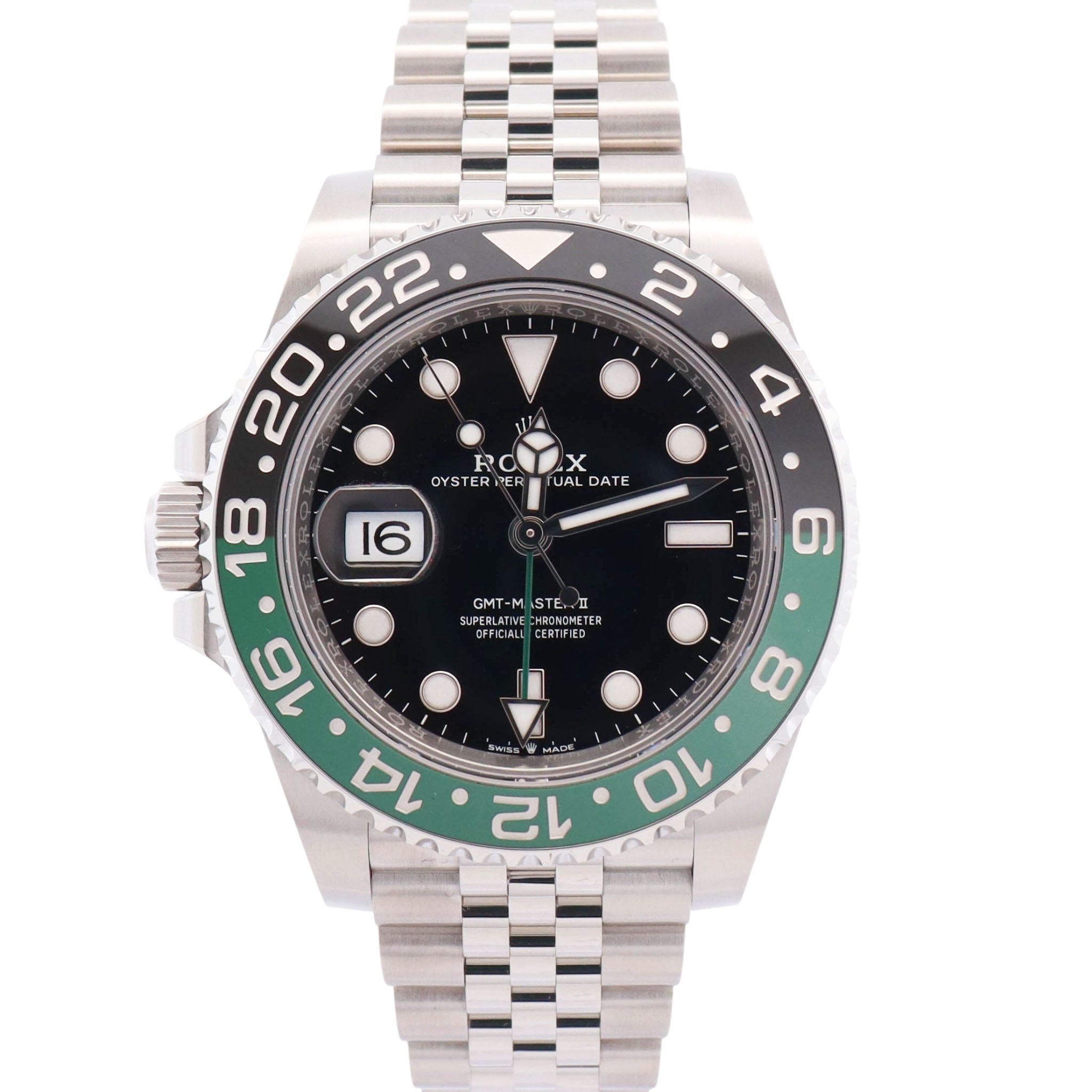 Rolex GMT-Master II "Sprite" 40mm Black Dial Watch Ref# 126720VTNR