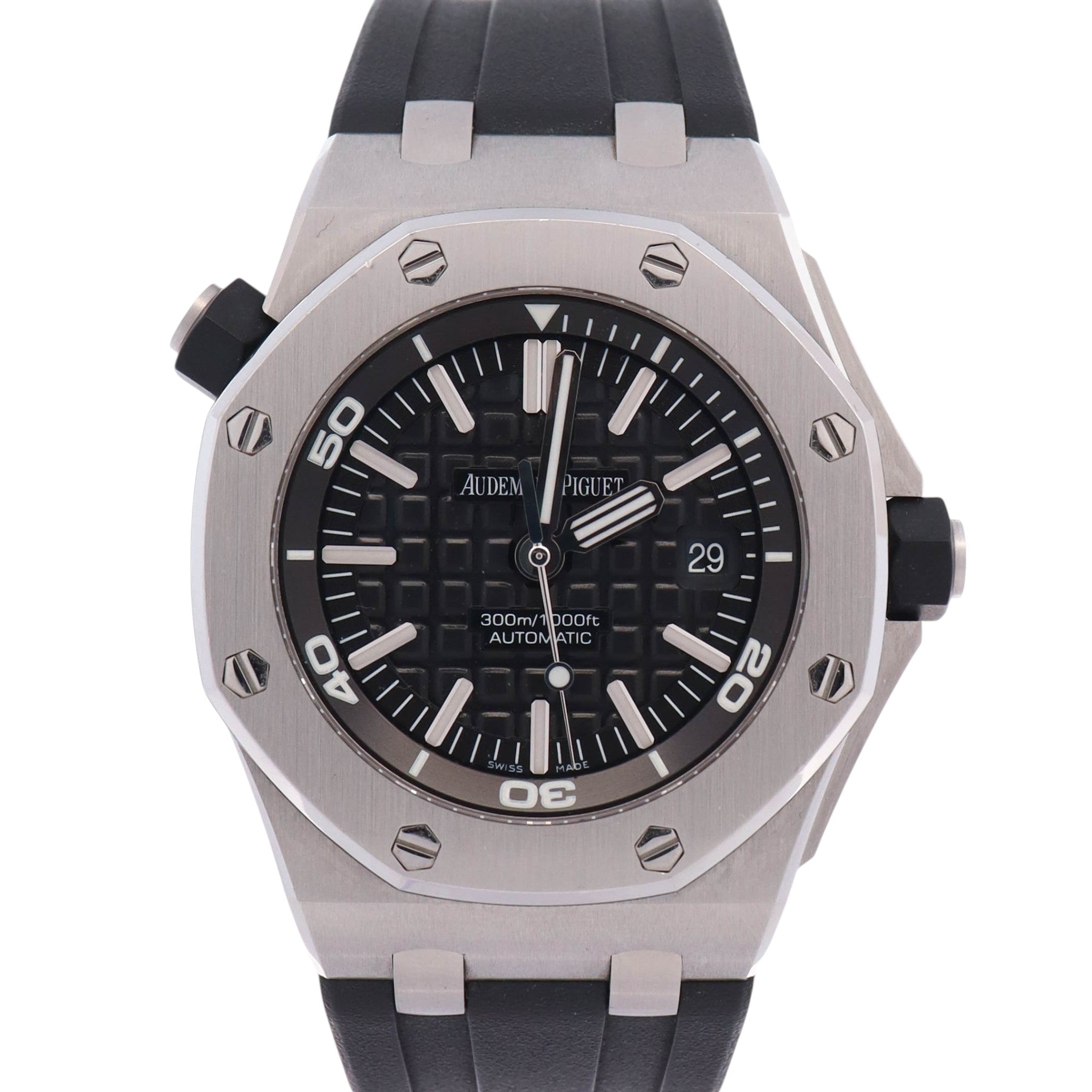 Audemars Piguet Royal Oak 42mm Black Dial Watch Ref# 15703ST.OO.A002CA.01
