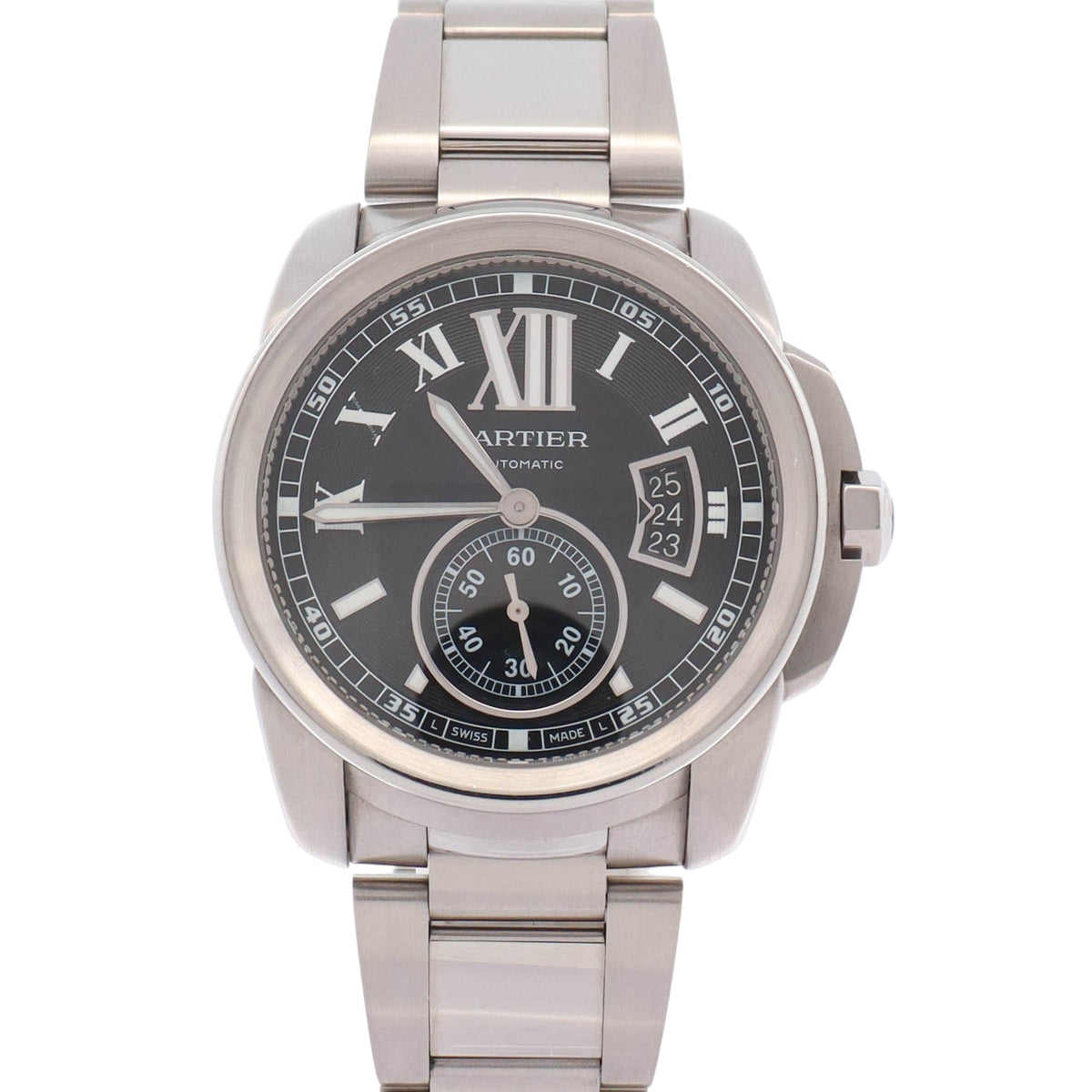 Cartier Calibre 42mm Black Dial Watch Ref# W7100016