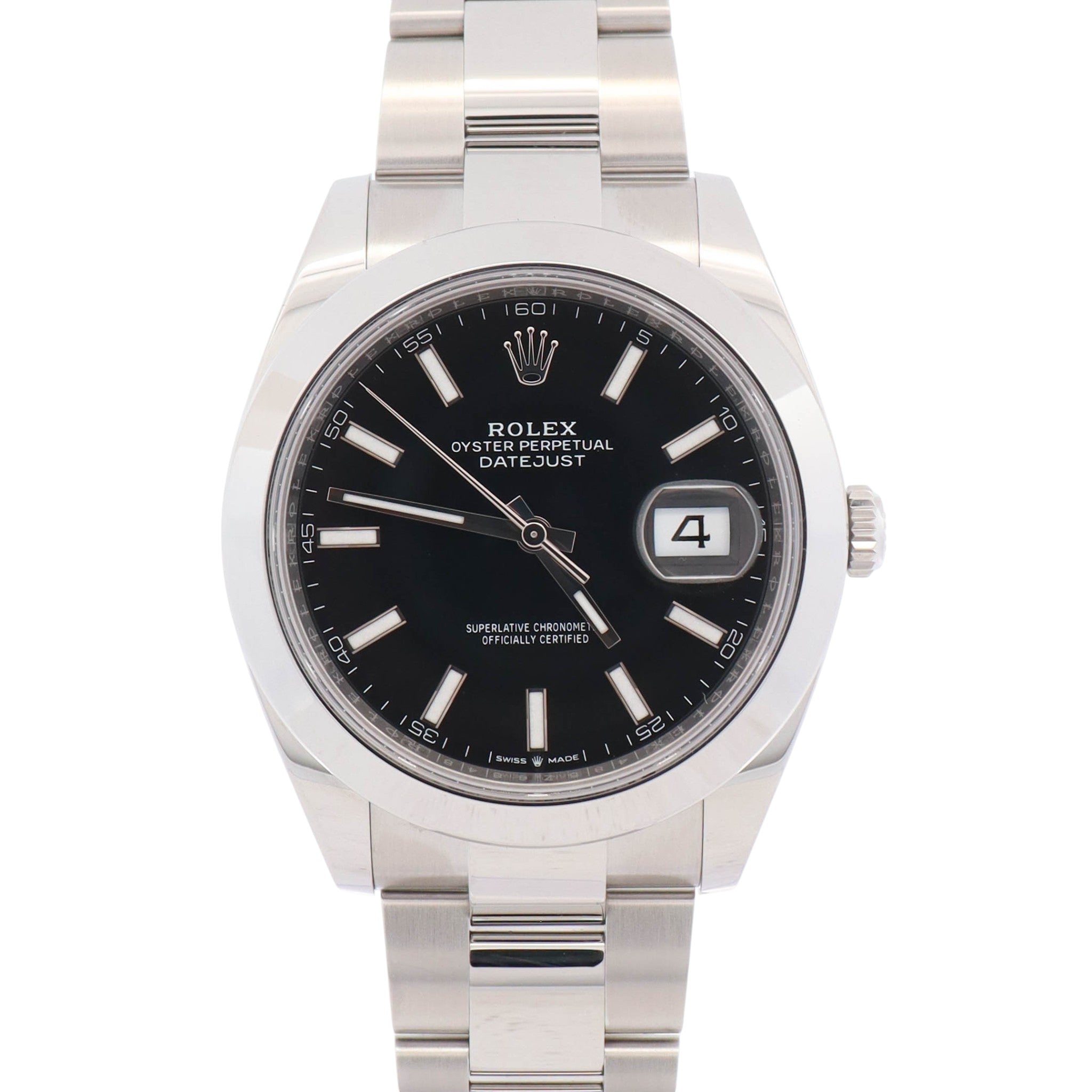 Rolex Datejust 41mm Black Dial Watch Ref# 126300