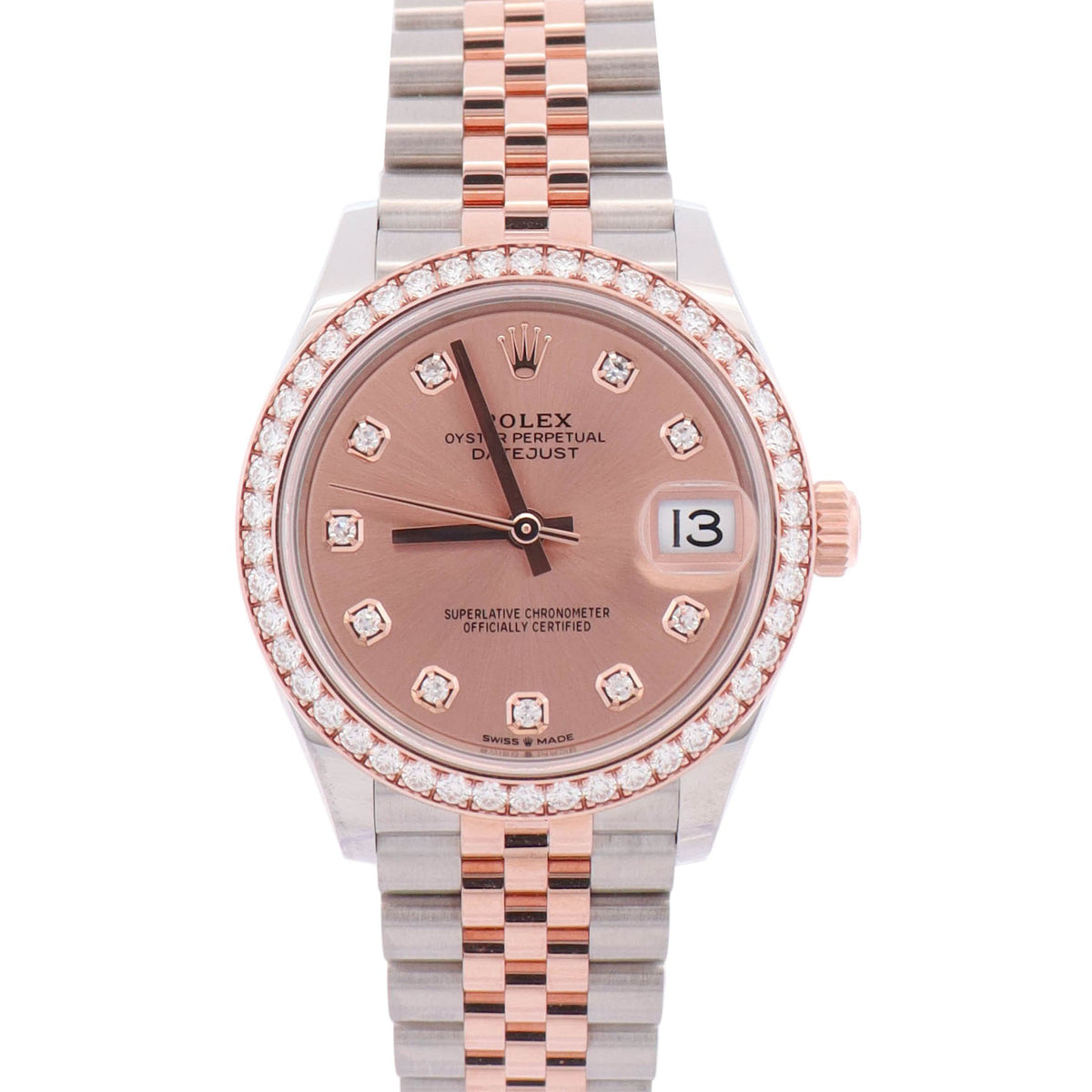 Rolex Datejust 31mm Pink Dial Watch Ref# 278381RBR