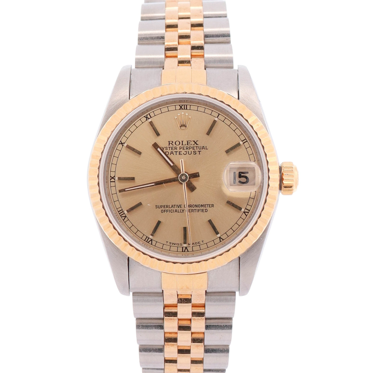 Rolex Datejust 31mm Champagne Dial Watch Ref# 68273