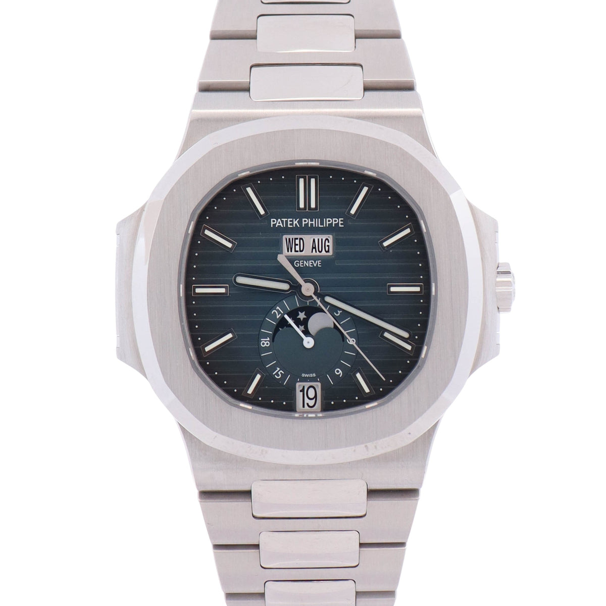 Patek Philippe Nautilus 40.5mm Blue Dial Watch Ref # 5726/1A-014