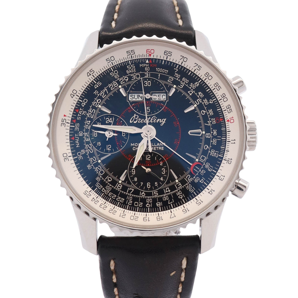 Breitling Montbrilliant 43mm Black Dial Watch Ref# A2133012