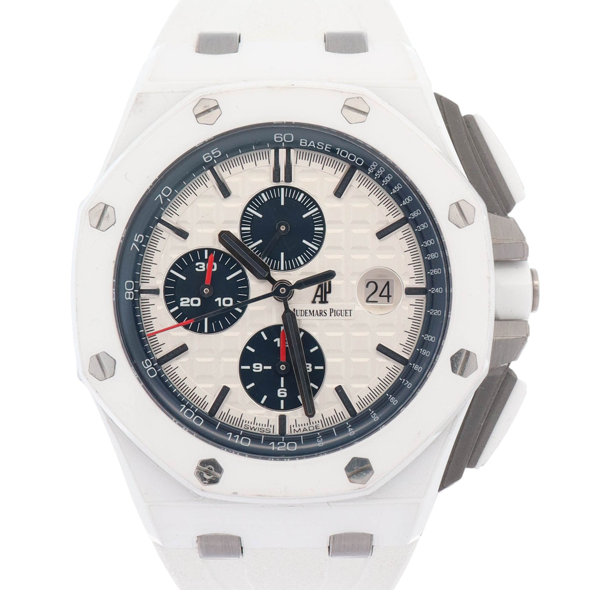 Audemars Piguet Royal Oak Offshore 44mm White Dial Watch Ref# 26402CB.OO.A010CA.01