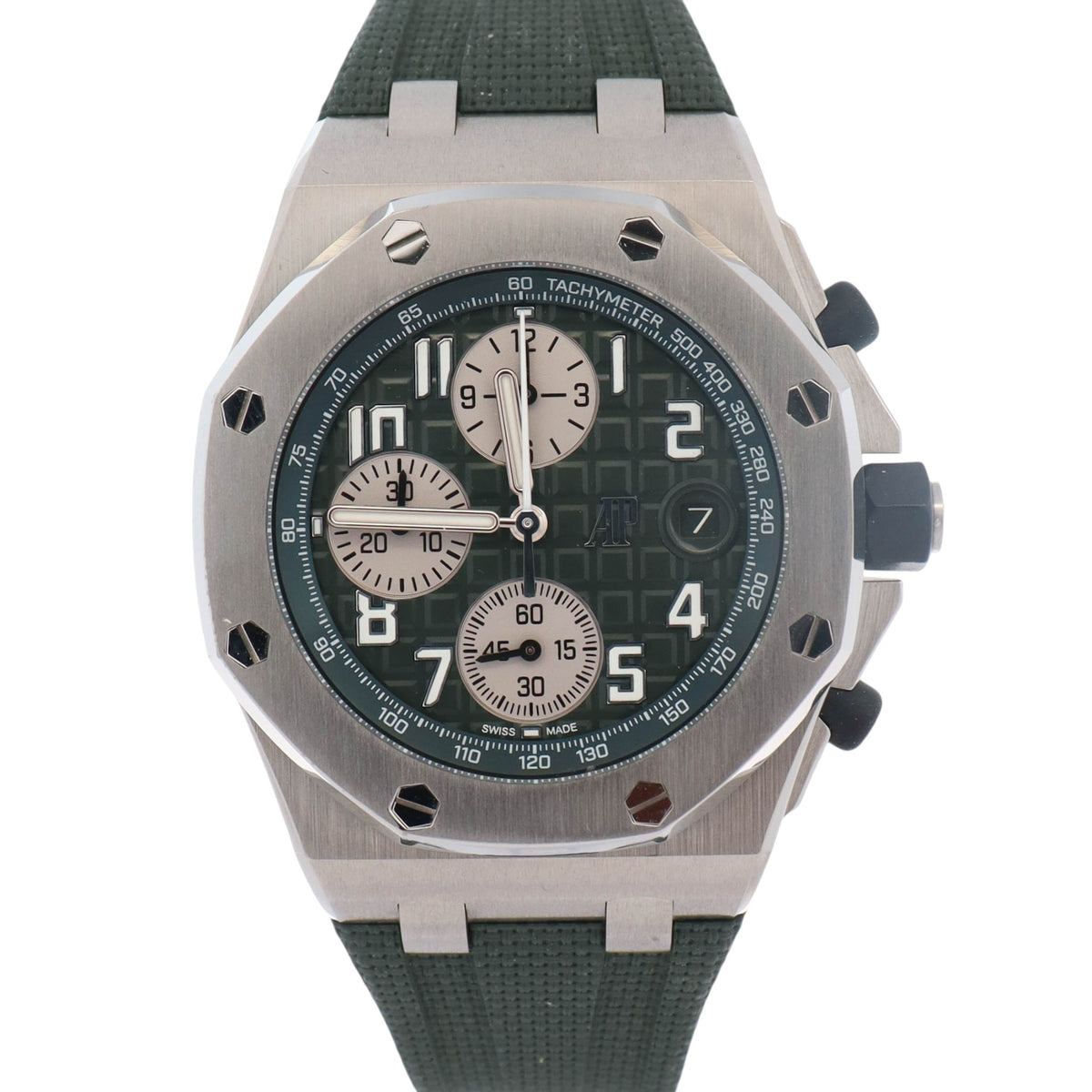Audemars Piguet Royal Oak 42mm Green Dial Watch Ref# 26238TI.OO.A056CA.01