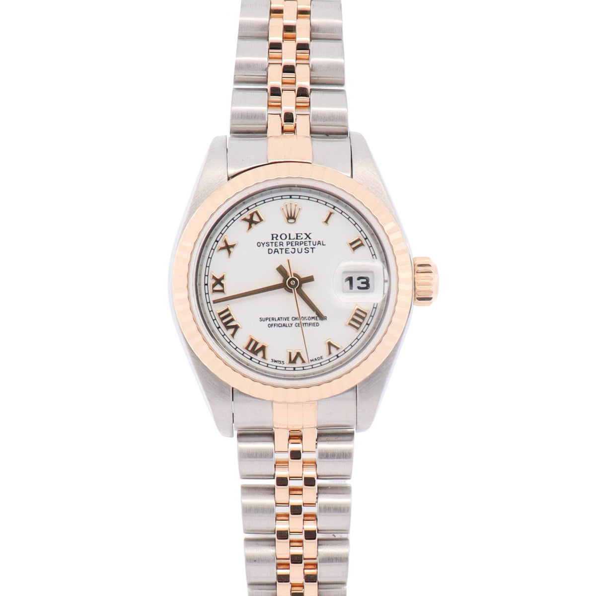 Rolex Datejust 26mm White Dial Watch Ref# 69173