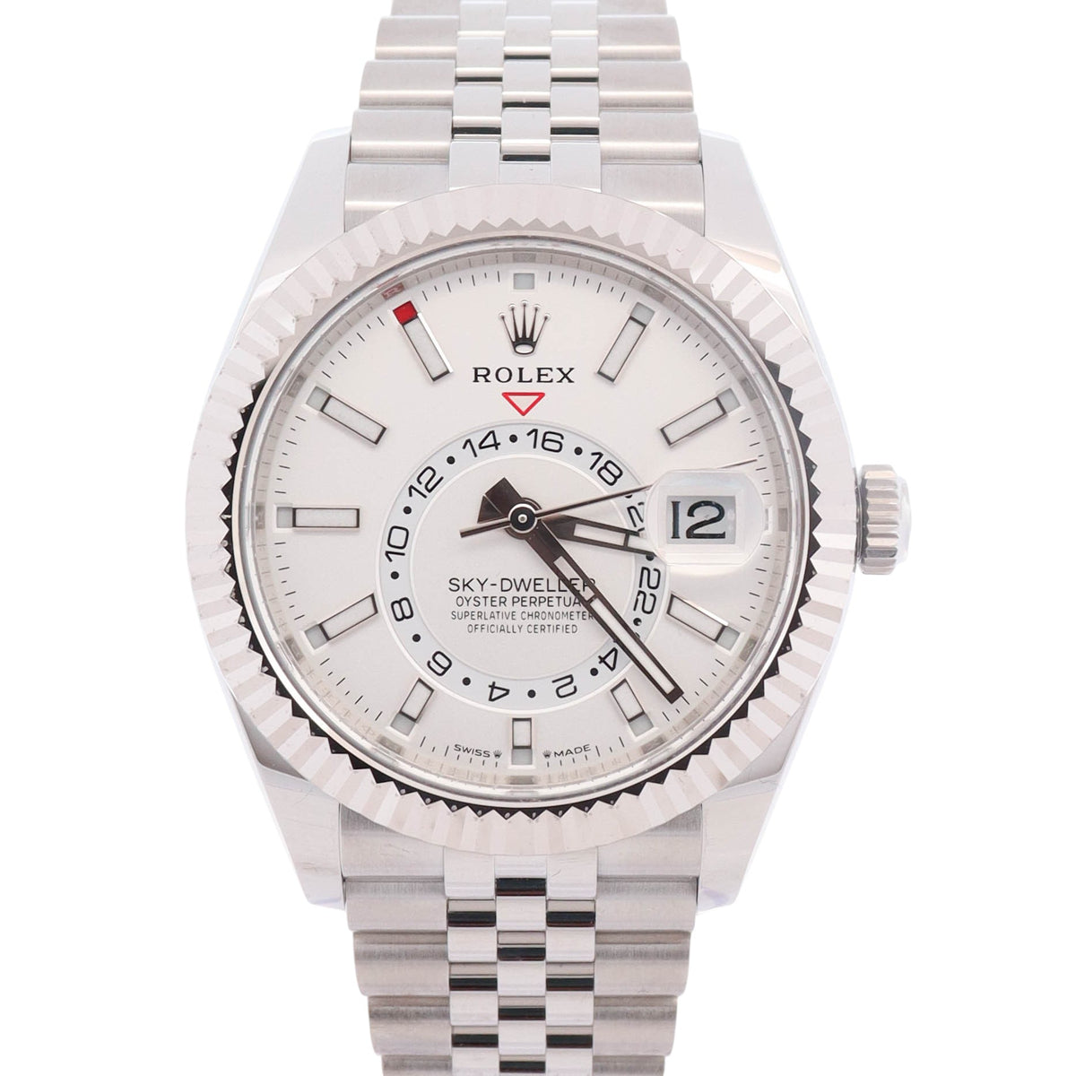 Rolex Sky-Dweller 42mm White Dial Watch Ref# 336934