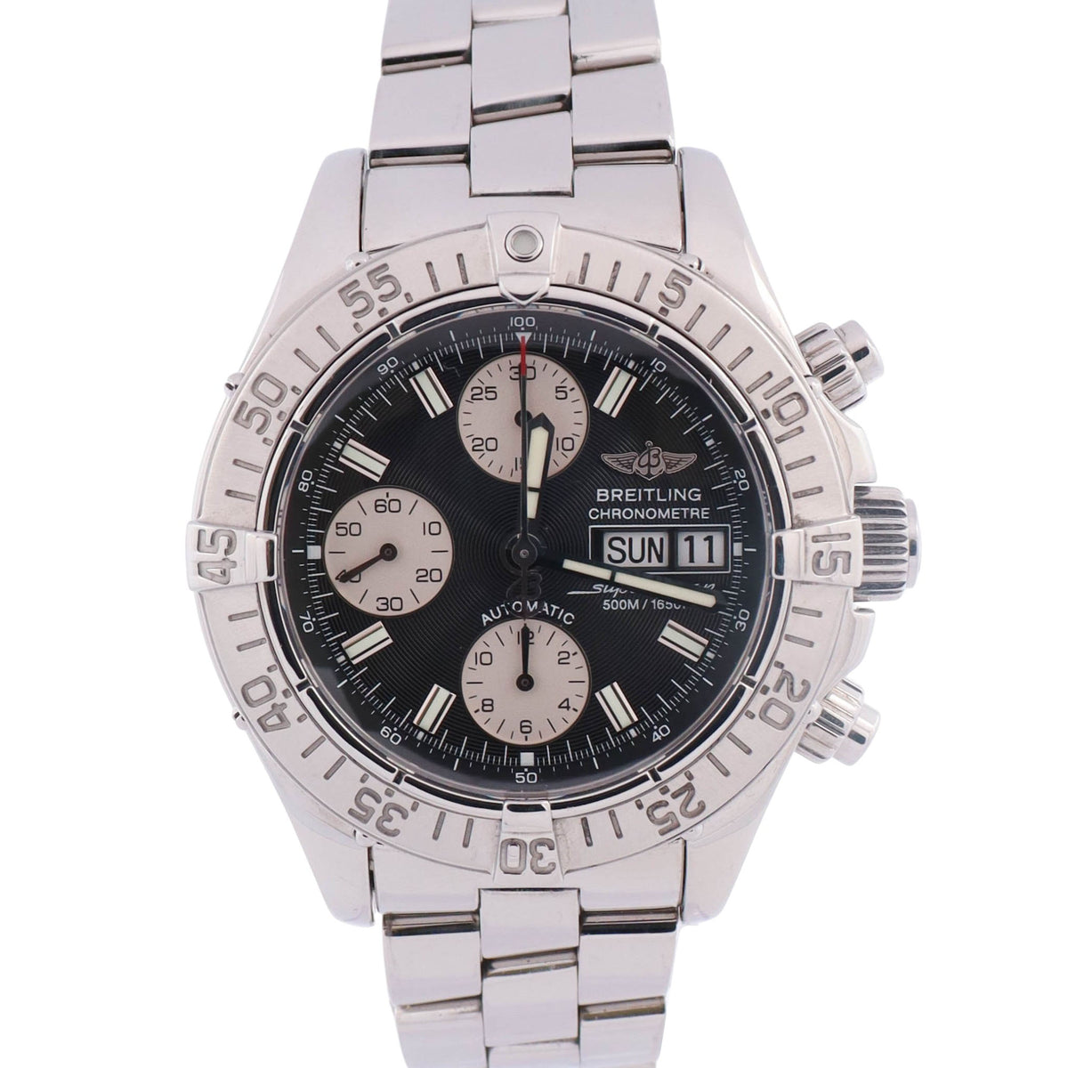 Breitling Superocean 42mm Black Dial Watch Ref# A13340