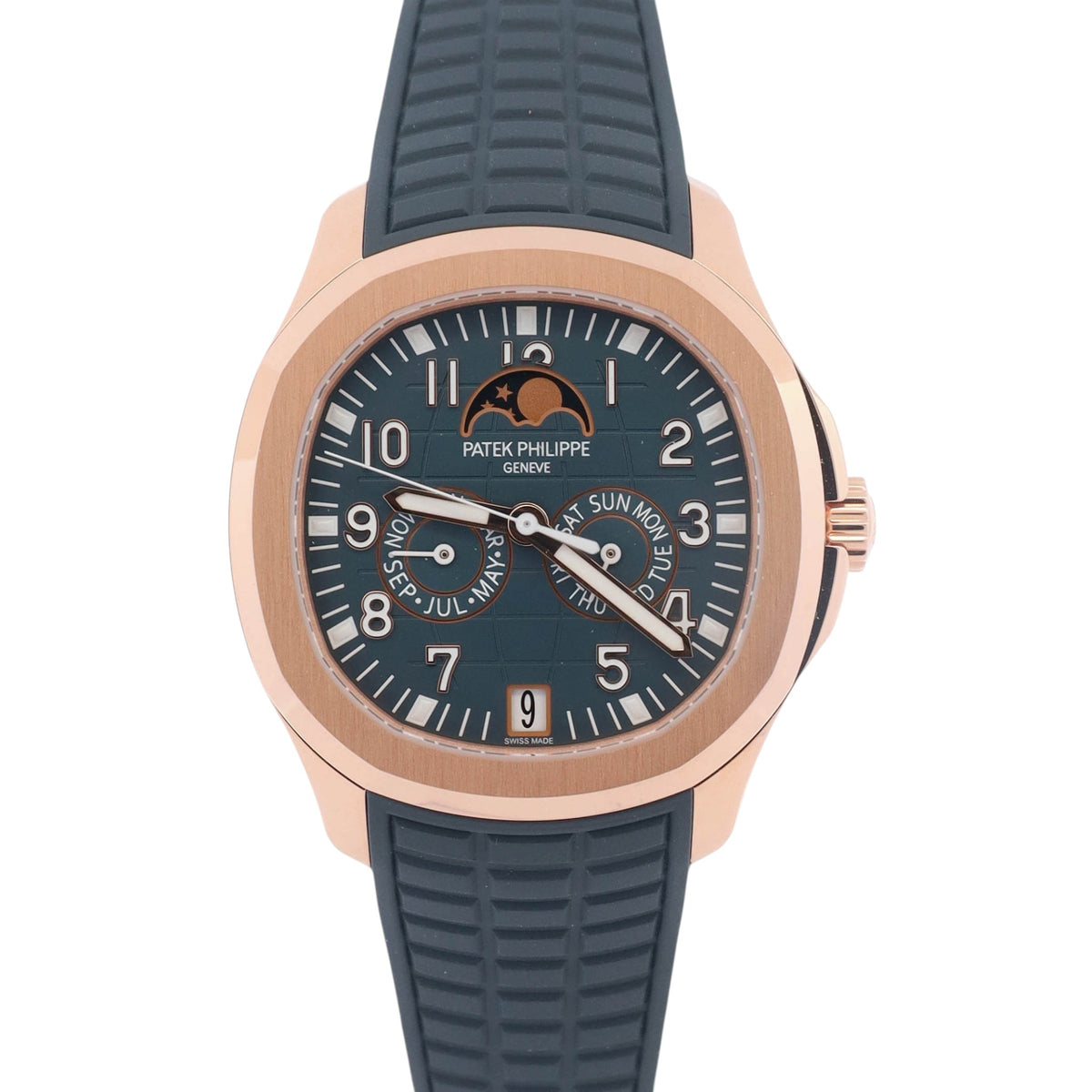 Patek Philippe Aquanaut 40mm Blue Dial Watch Ref# 5261R-001