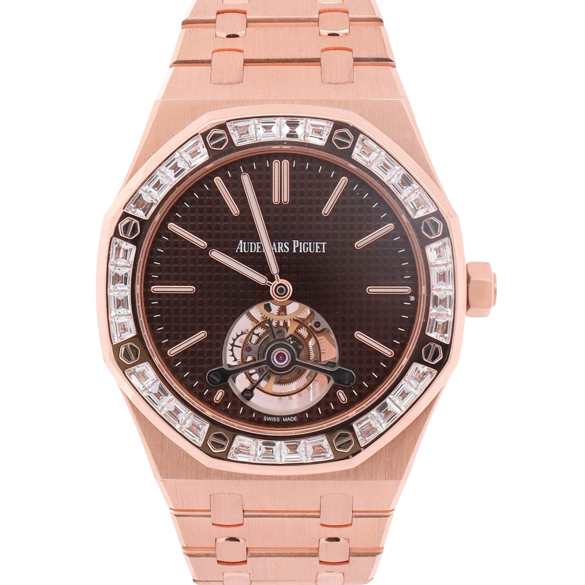 Audemars Piguet Royal Oak 41mm Brown Tourbillon Dial Watch Ref# 26516OR.ZZ.1220OR.01