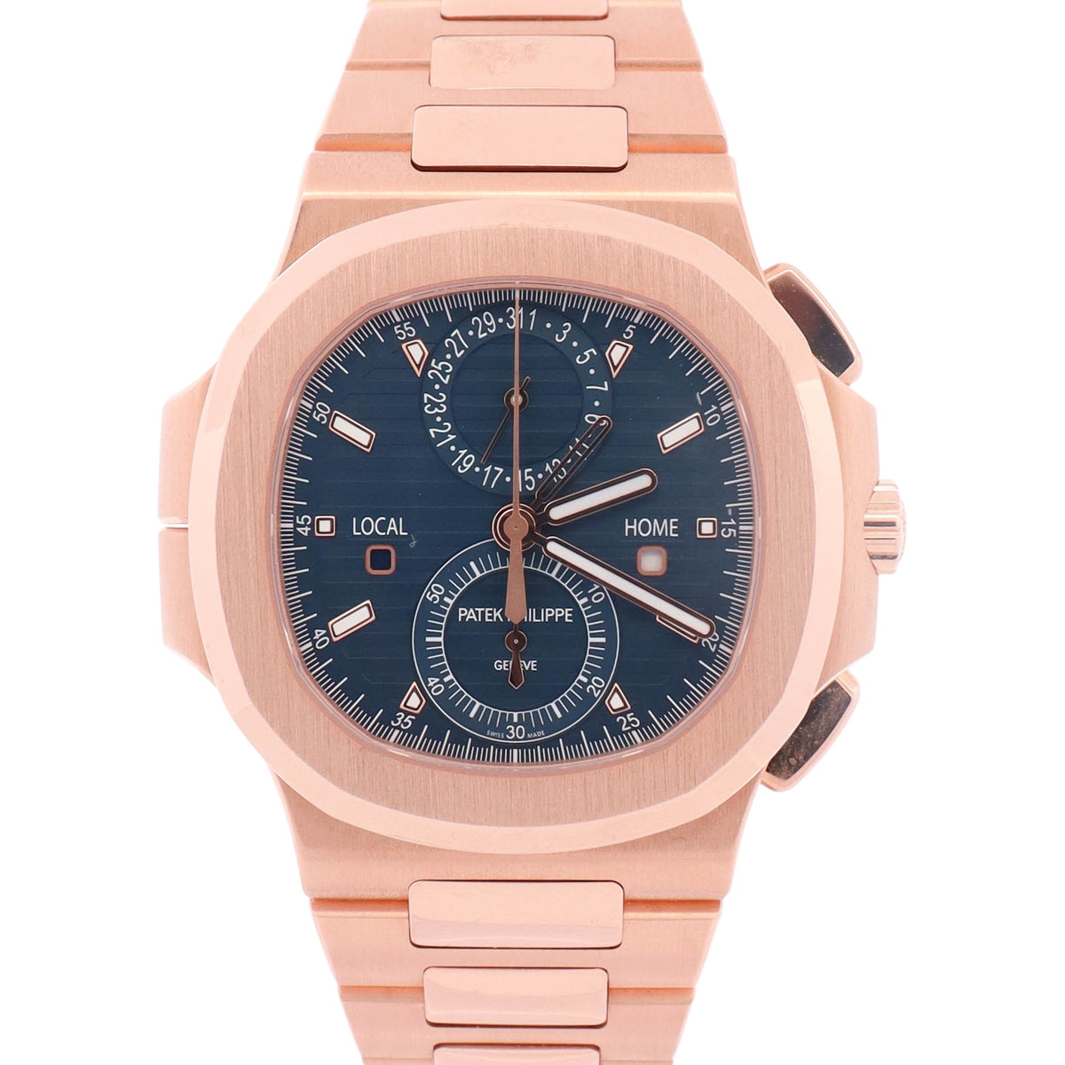 Patek Philippe Nautilus 40.5mm Blue Stick Dial Watch Ref# 5990/1R-001