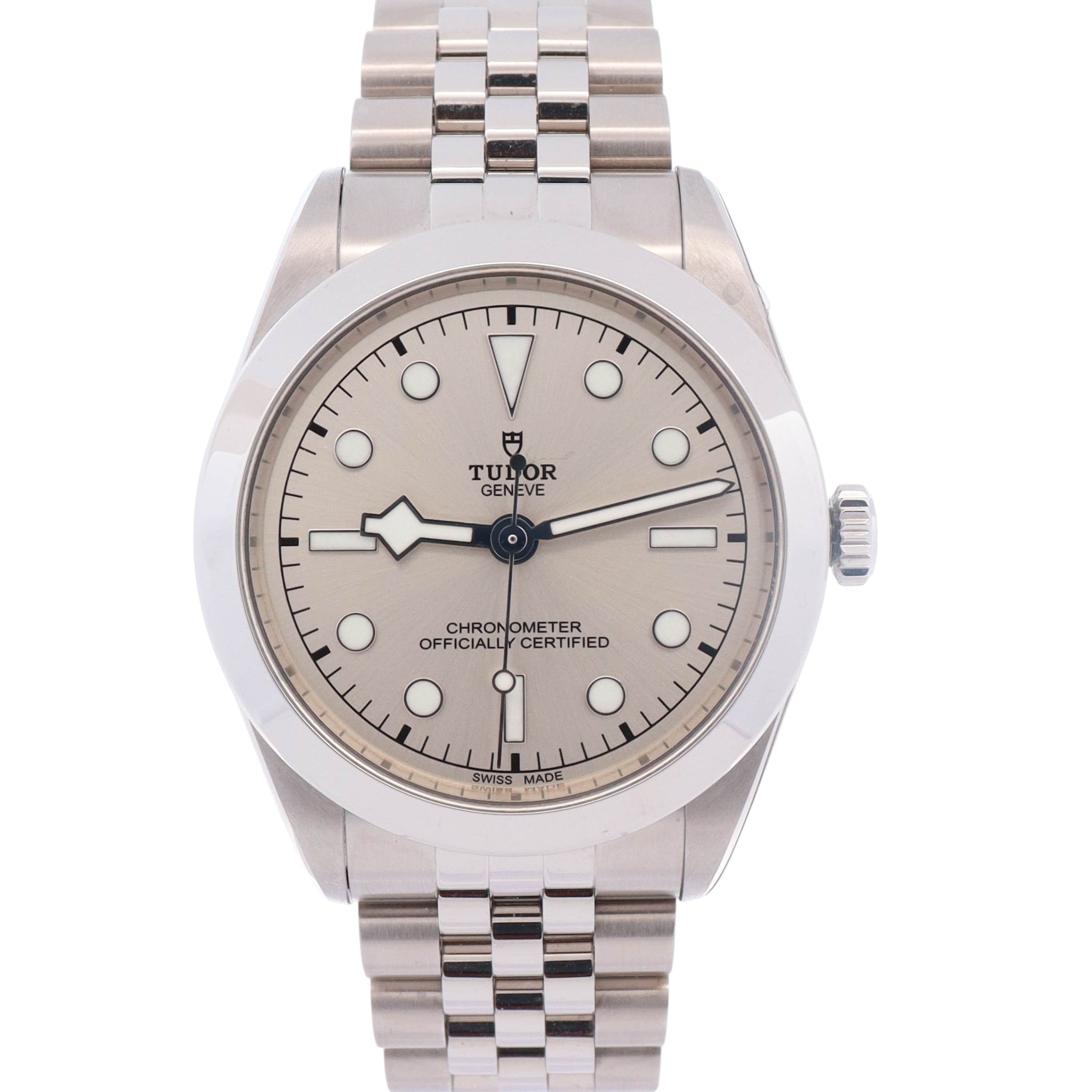 ♪ぽぽ♪ Tudor Black Bay 39mm Silver Dial Watch Ref# 79660 – Happy Jewelers