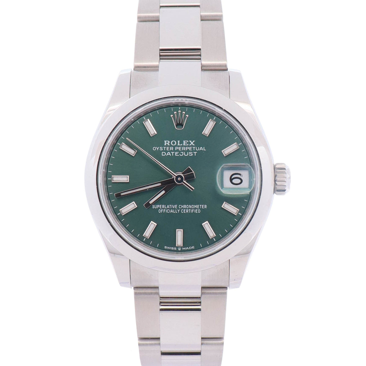 Rolex Datejust 31mm Green Dial Watch Ref# 278240