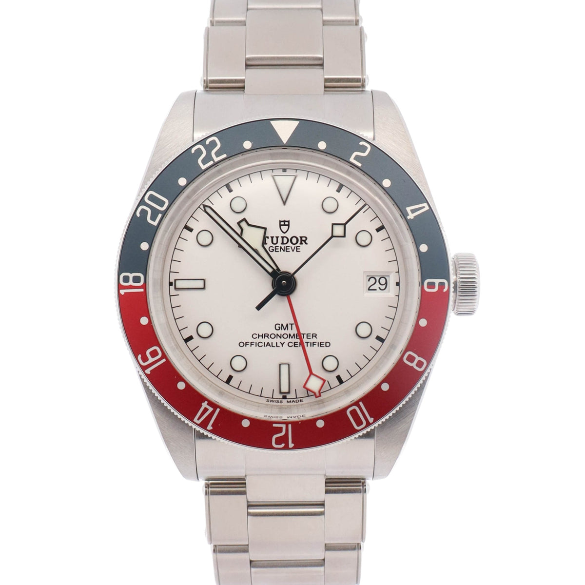Tudor Black Bay GMT 41mm White Dial Watch Ref# 79830RB-0010