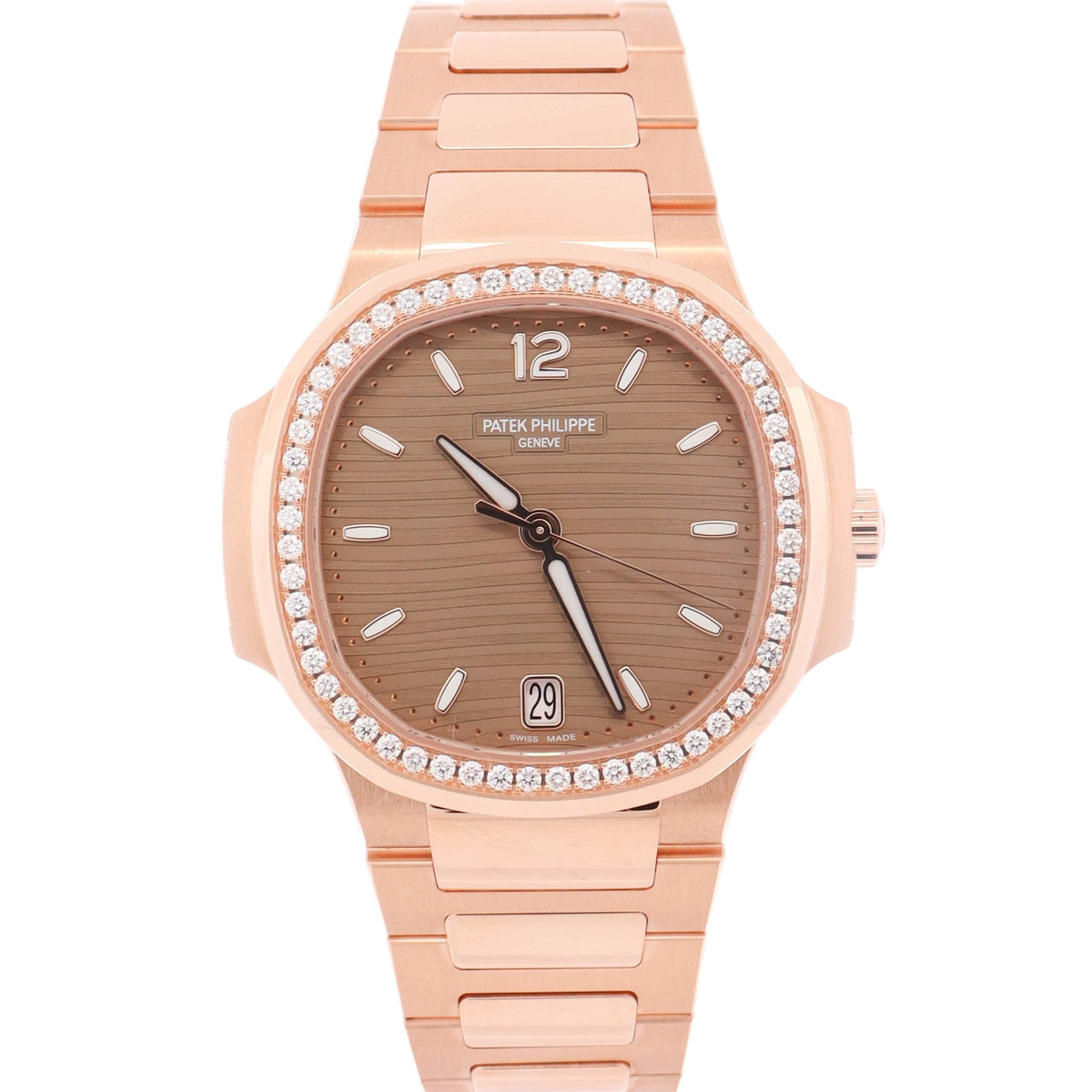Patek Philippe Nautilus 35mm Golden Brown Opaline Dial Watch Ref# 7118/1200R-010