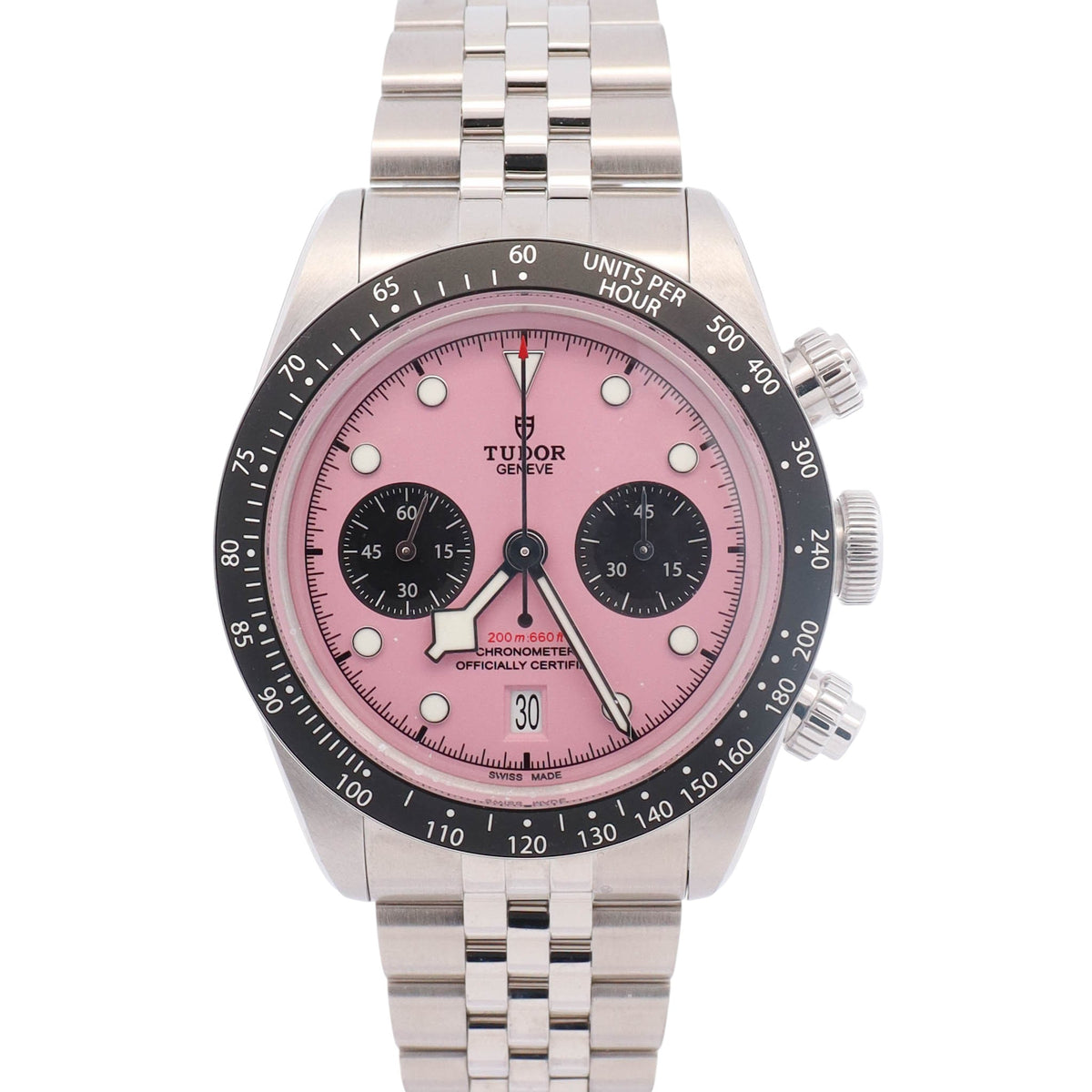 Tudor Black Bay Chrono 41mm Pink Dial Watch Ref# 79360N